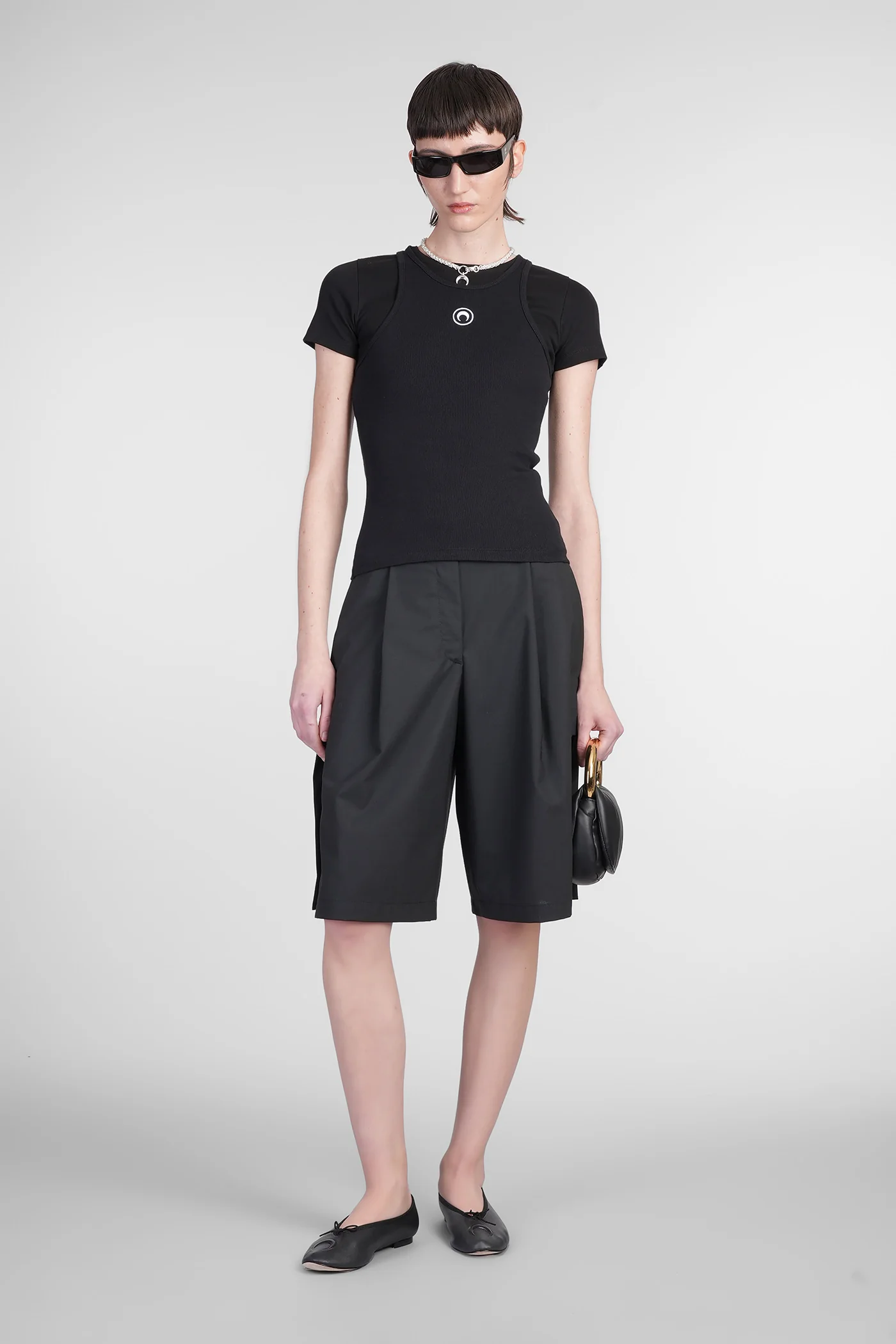 Topwear in black cotton - Image 2