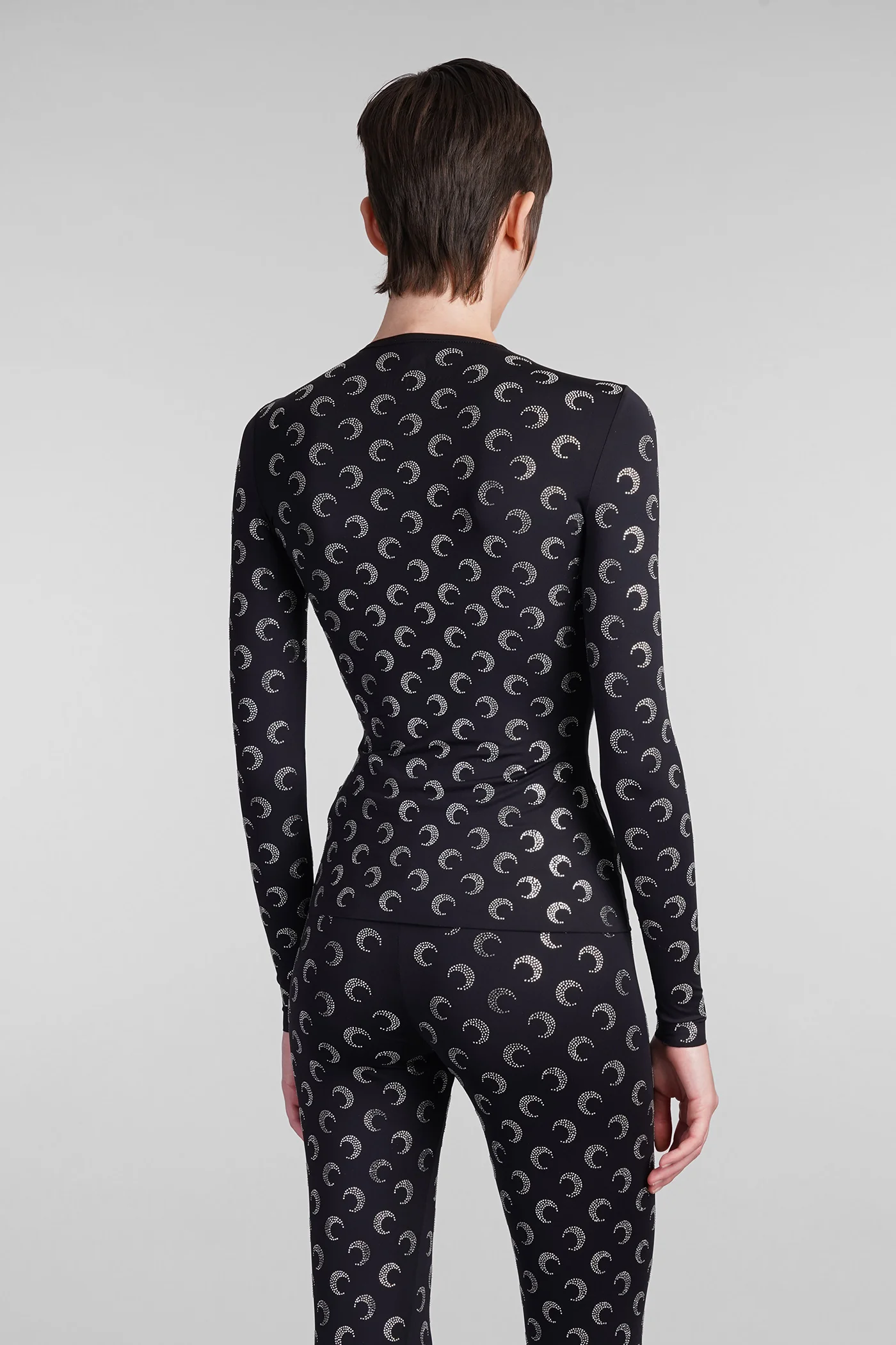 Topwear in black polyamide - Image 3