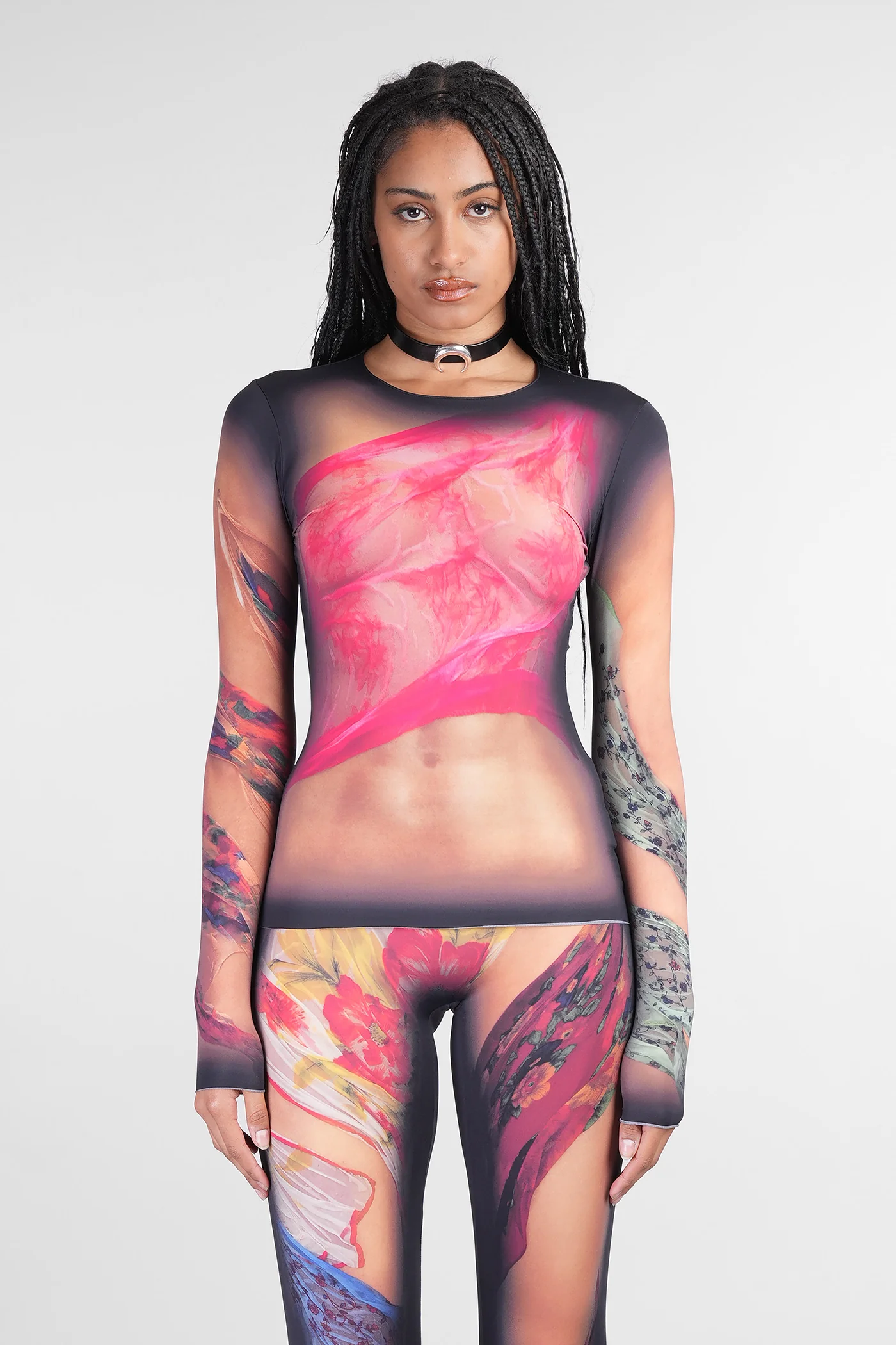 Topwear in multicolor polyamide