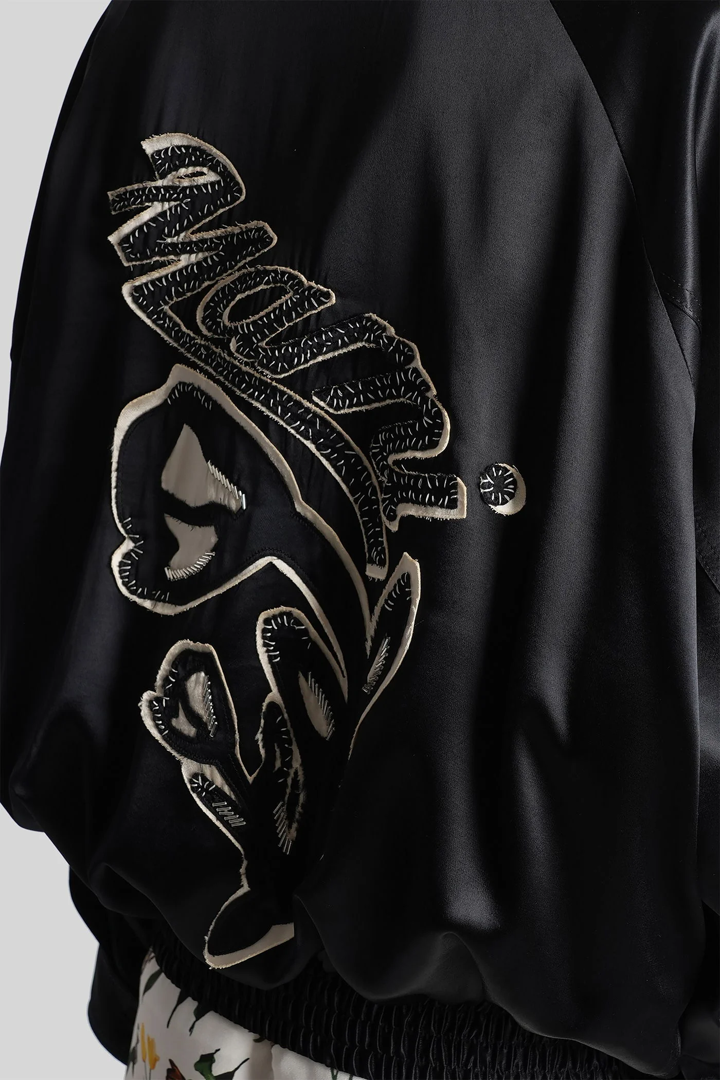 Bomber Jacket in black viscose - Image 5