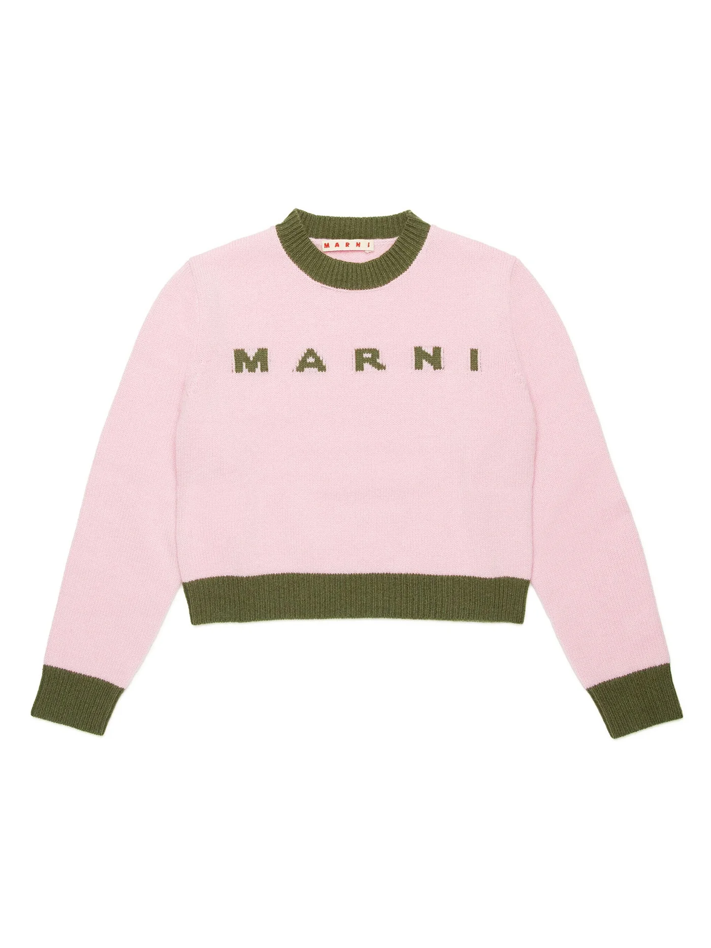 Knitwear in rose-pink wool