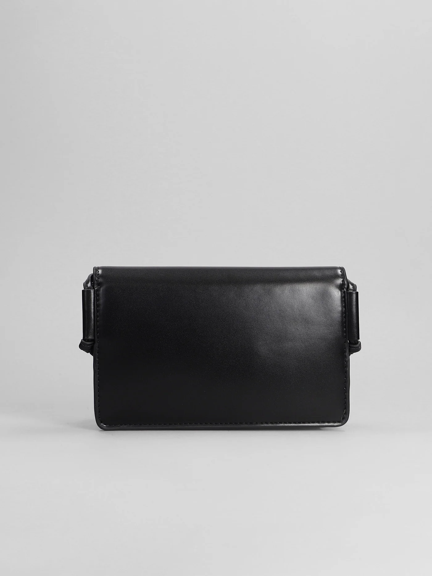 Shoulder bag in black polyester - Image 3
