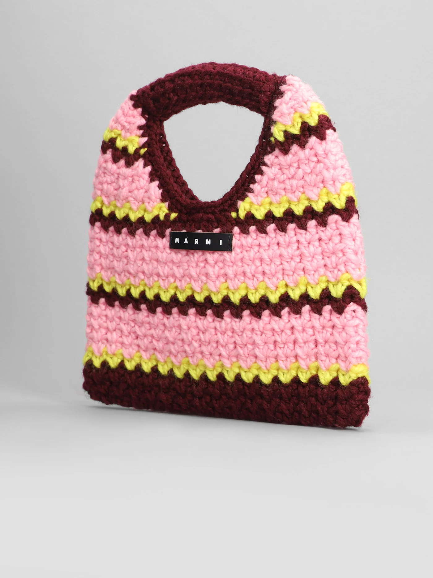 Wooly Hand bag in multicolor wool - Image 2