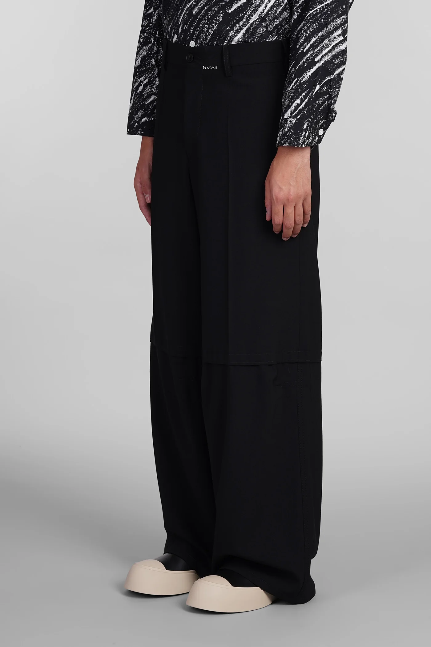 Pants in black polyester - Image 4