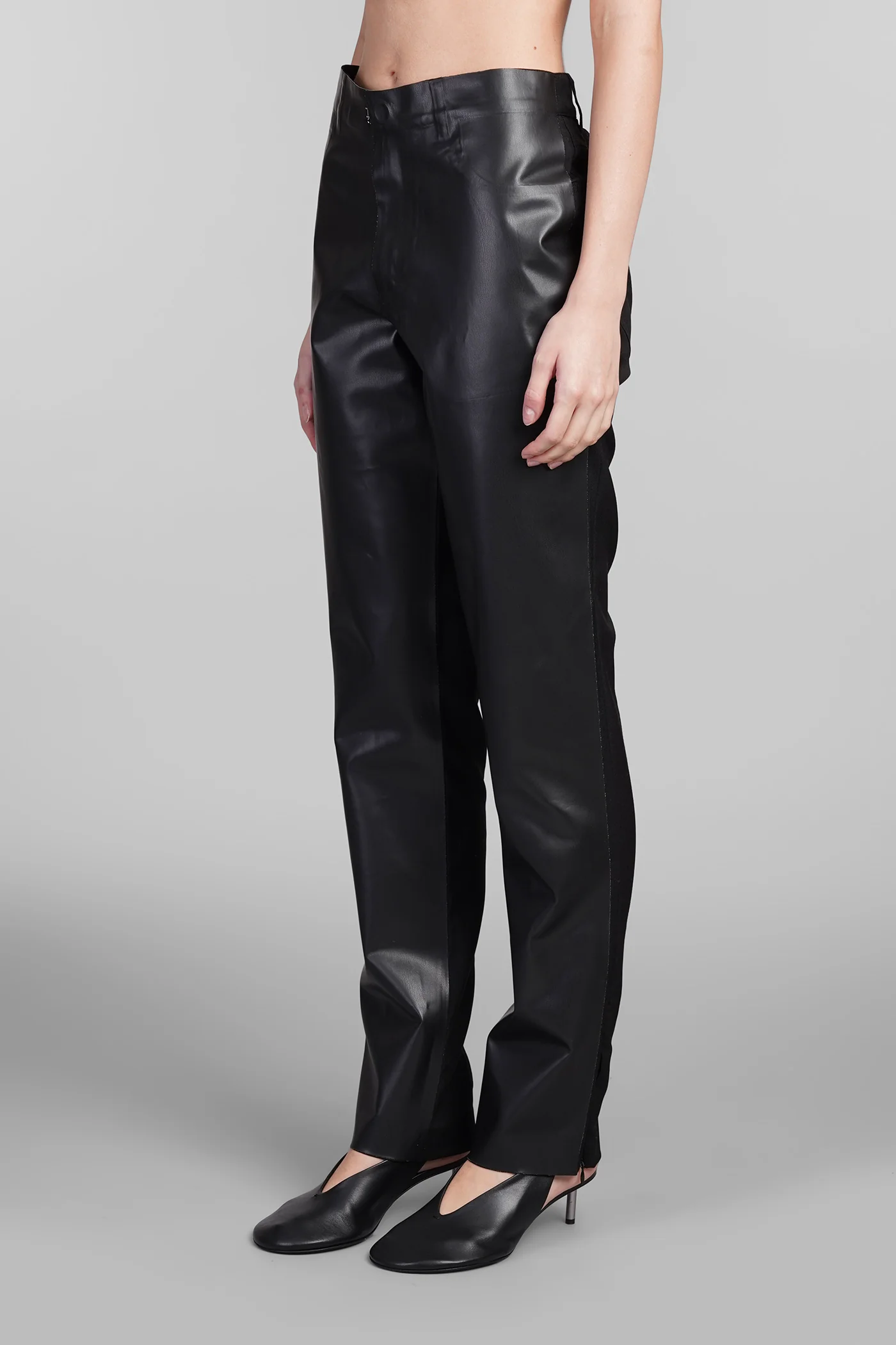 Pants in black wool - Image 4