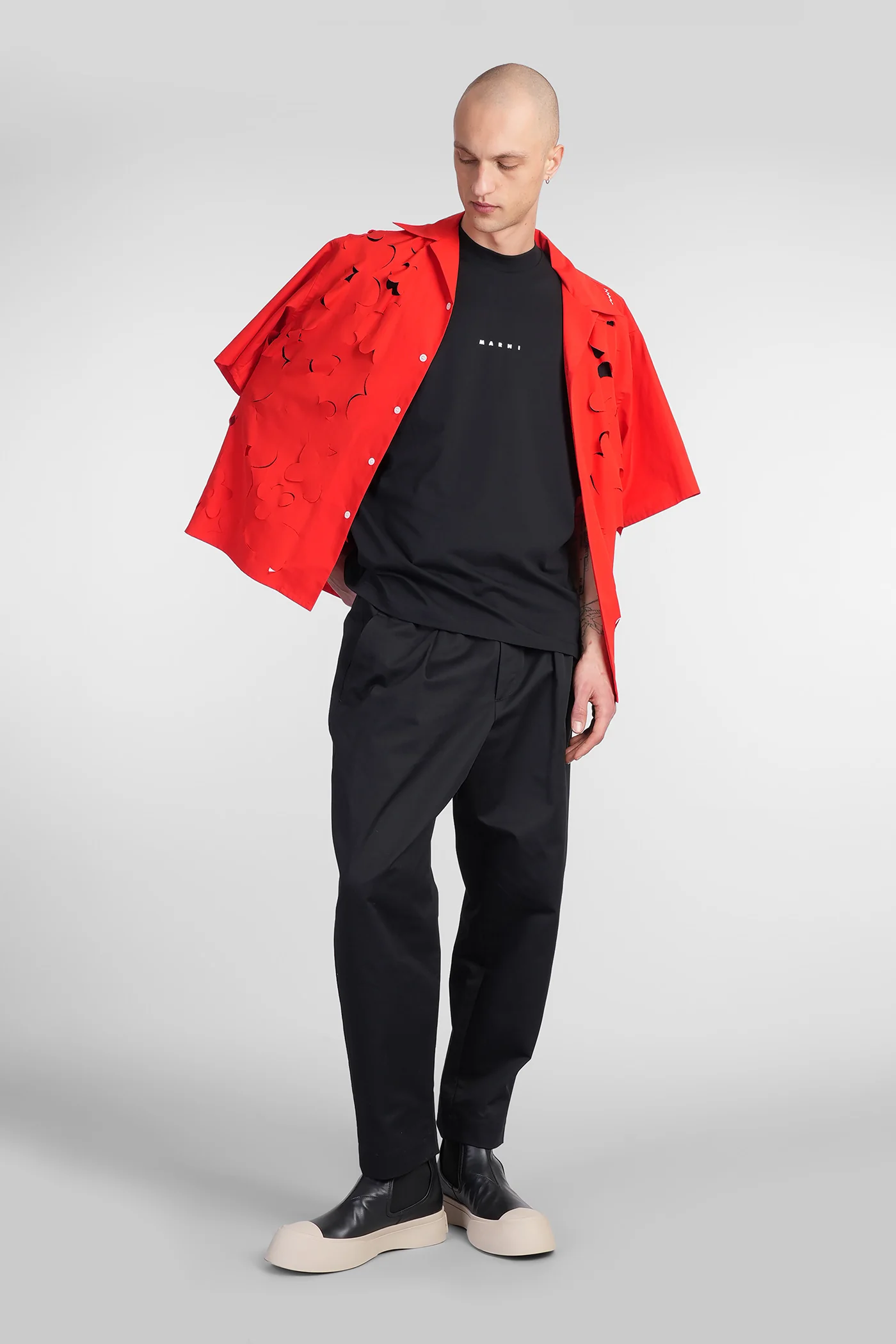 T-Shirt in black cotton - Image 2