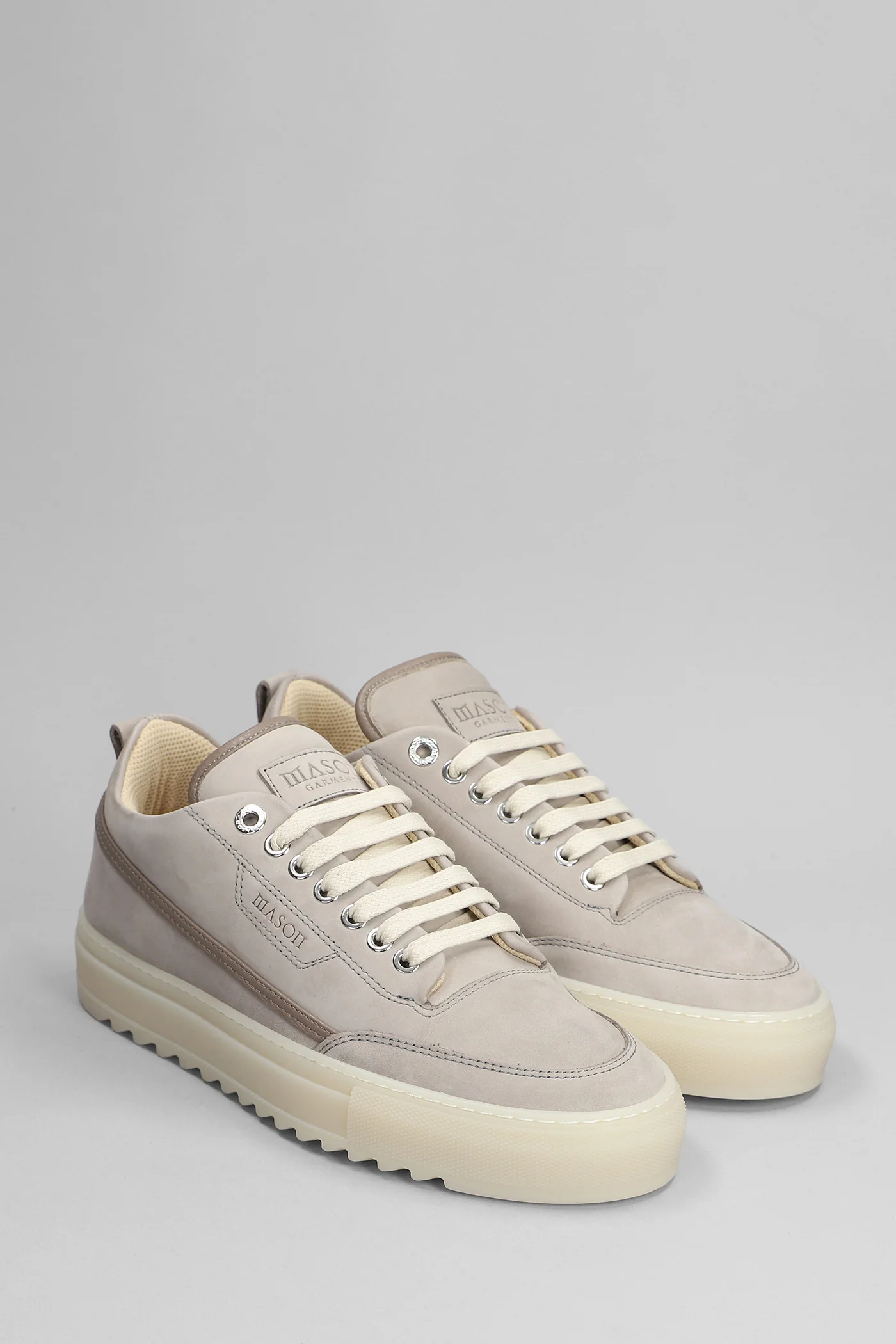 Torino Sneakers in taupe leather - Image 2