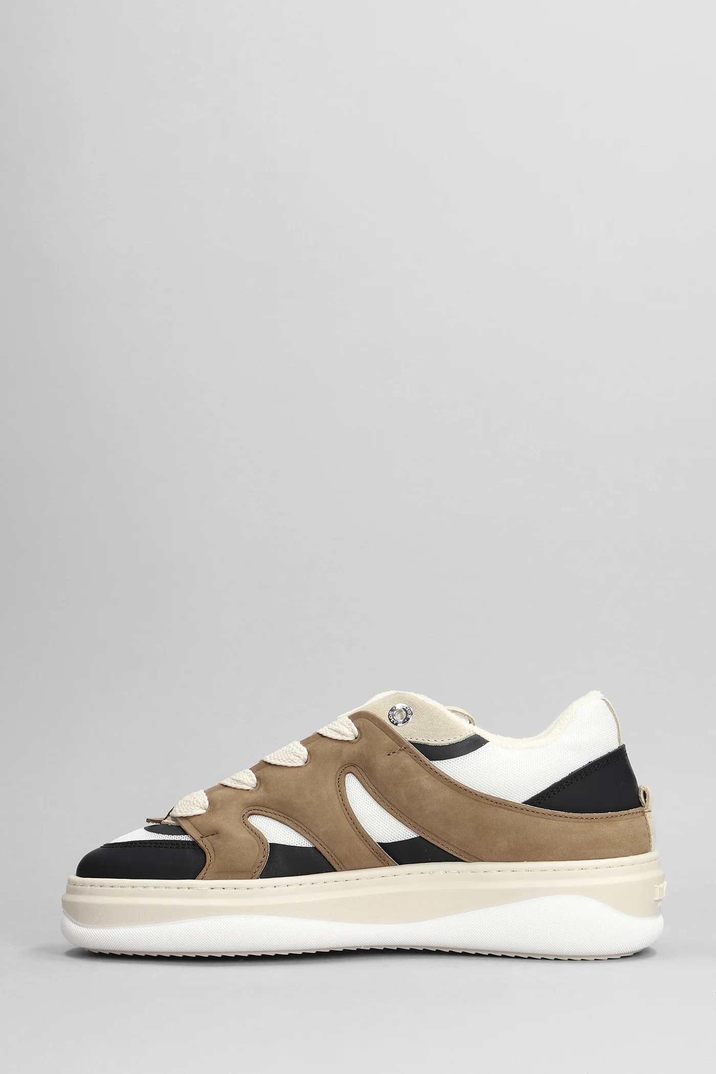 Venice Sneakers in brown Suede and fabric - Image 3