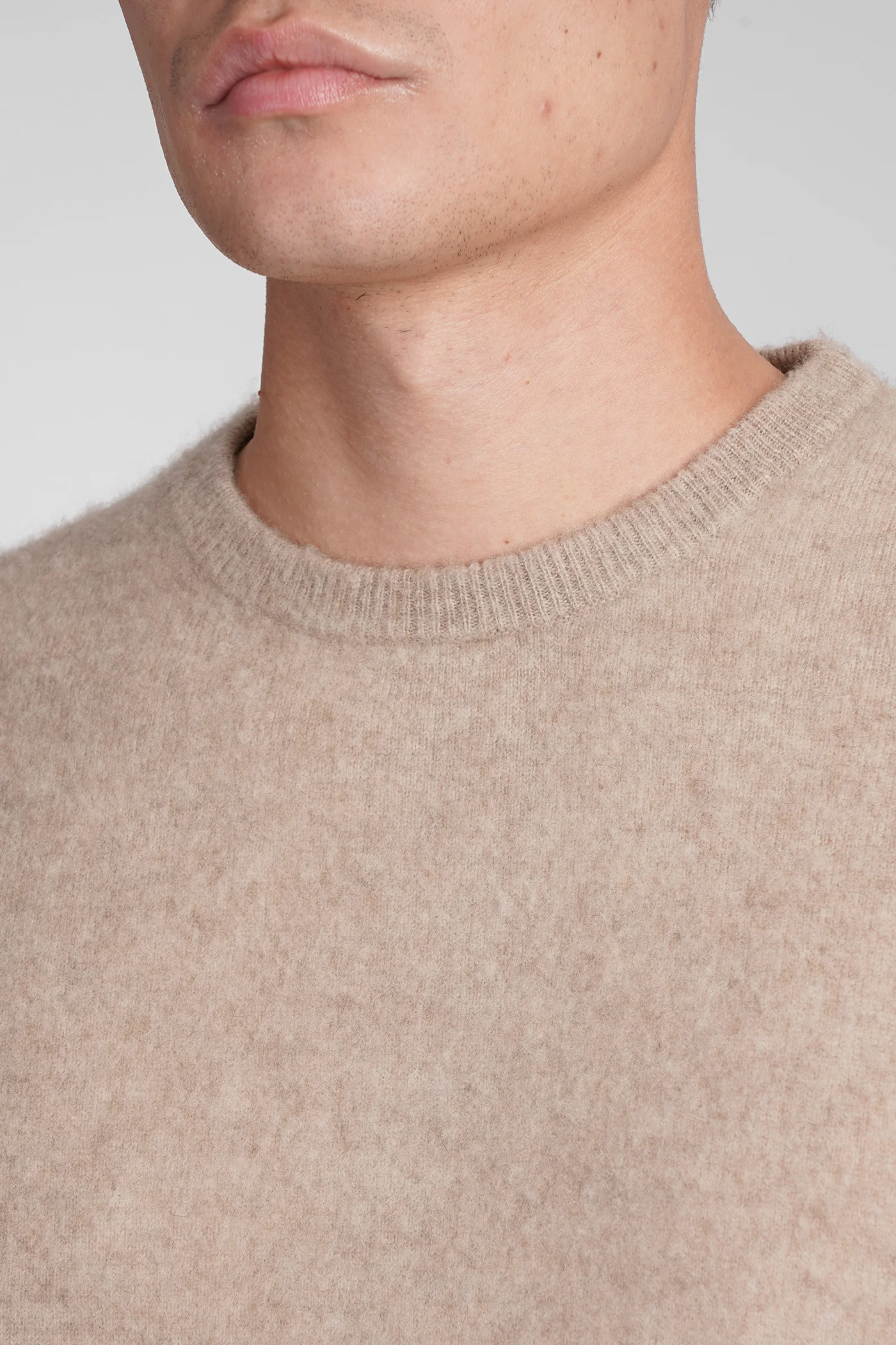 Kane Knitwear in beige wool - Image 5