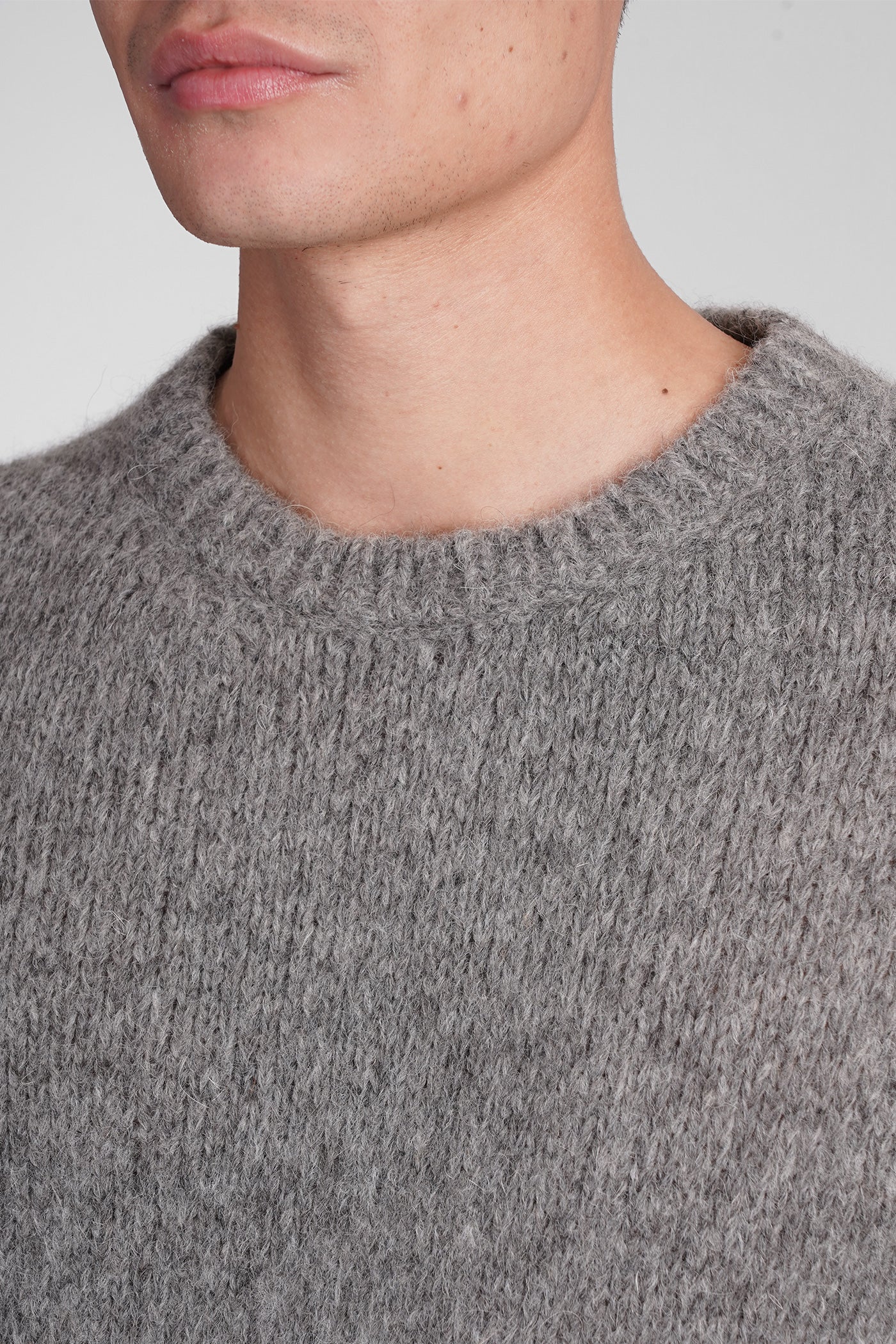 Nilo Knitwear in grey wool - Image 5