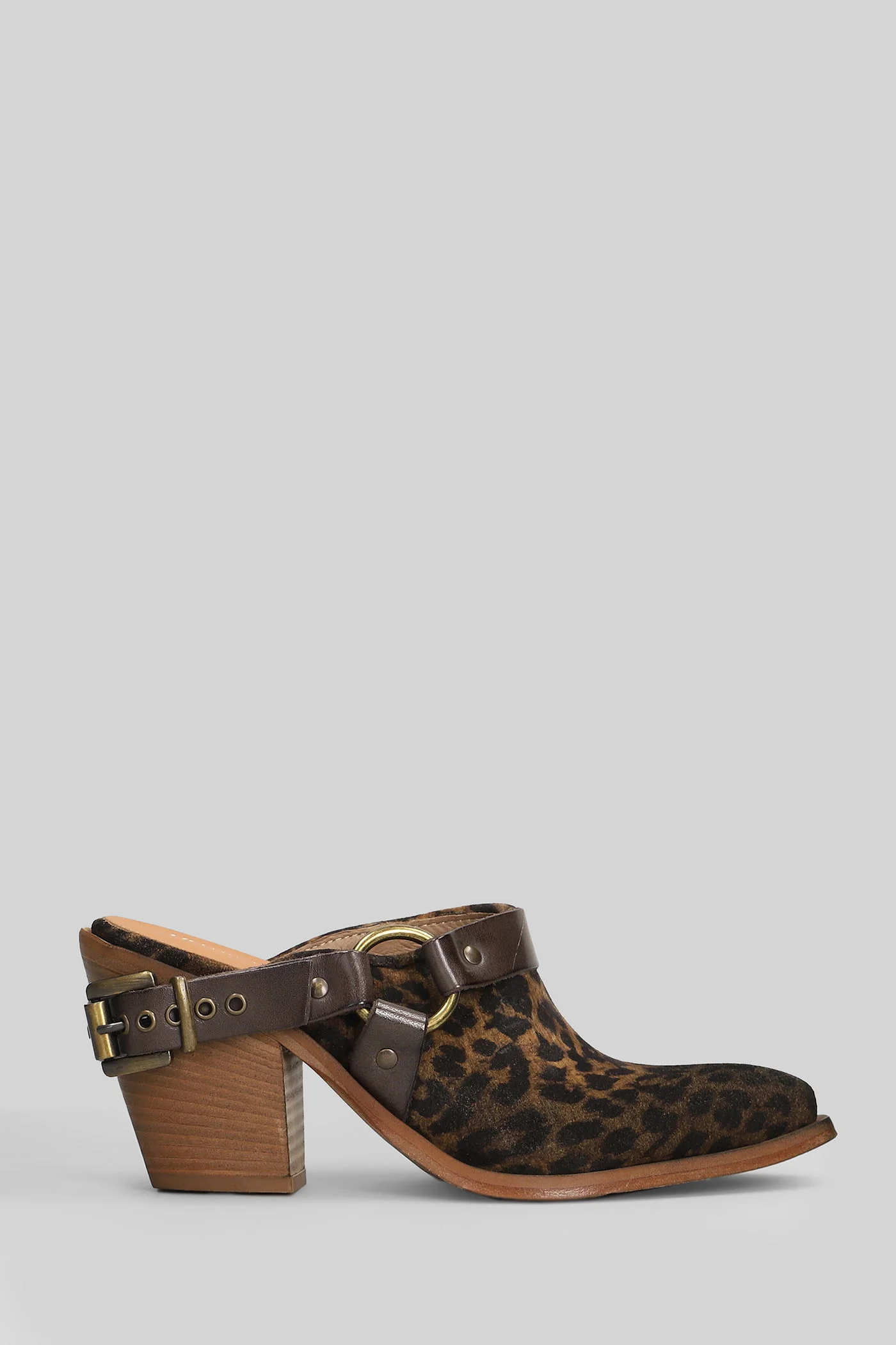 Slipper-Mule in Animalier suede