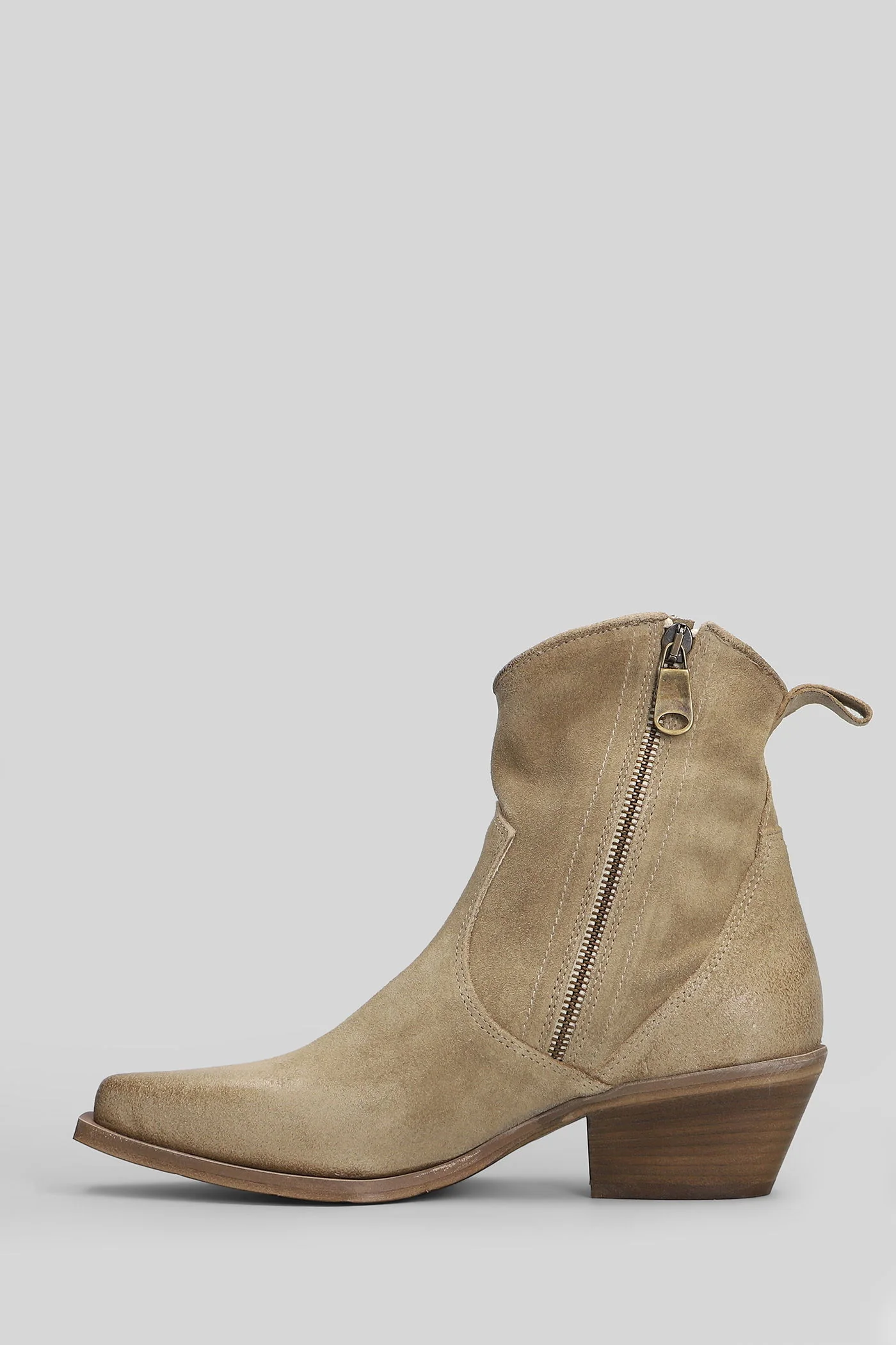 texan Ankle boots in beige suede - Image 3