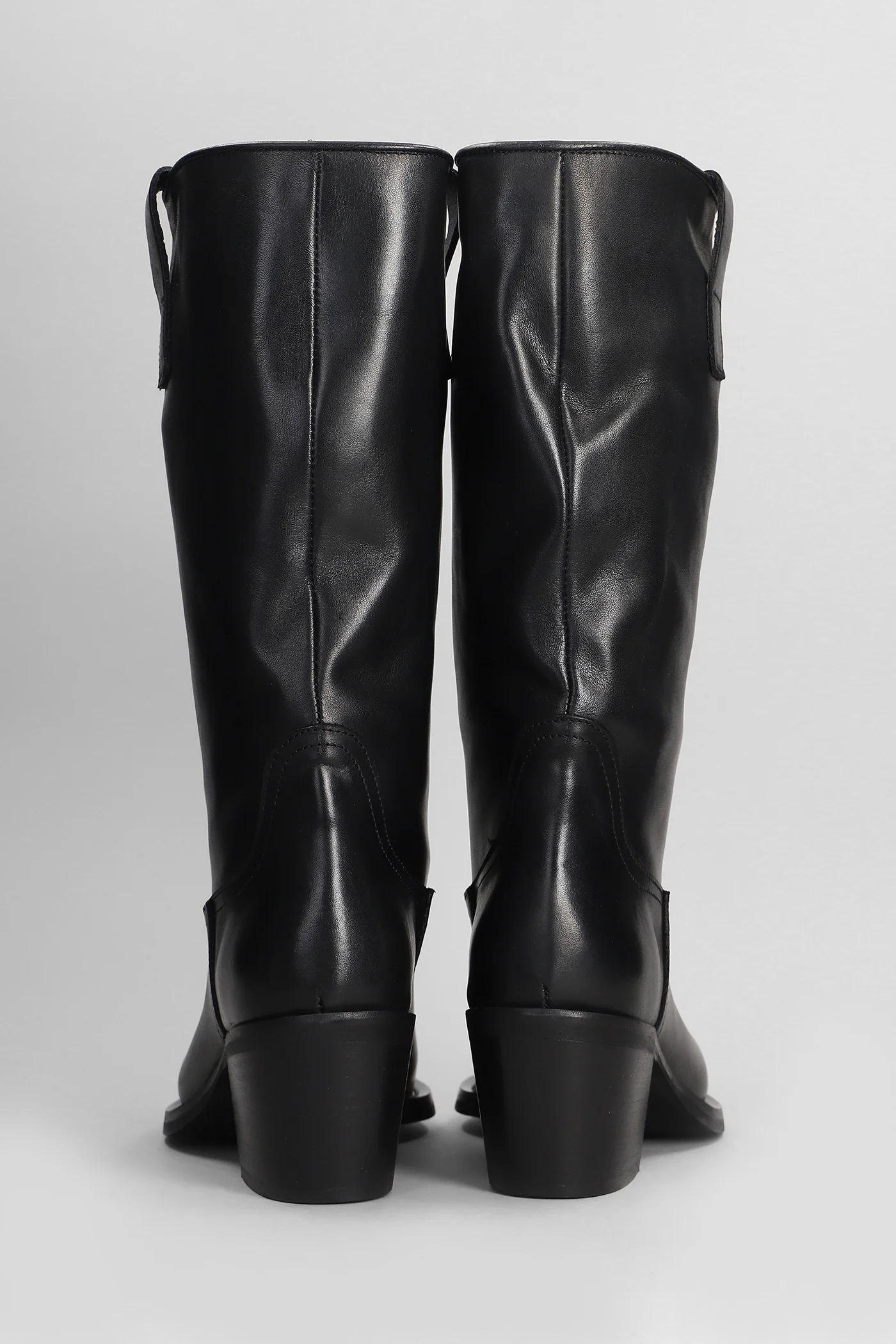texan Ankle boots in black leather - Image 4