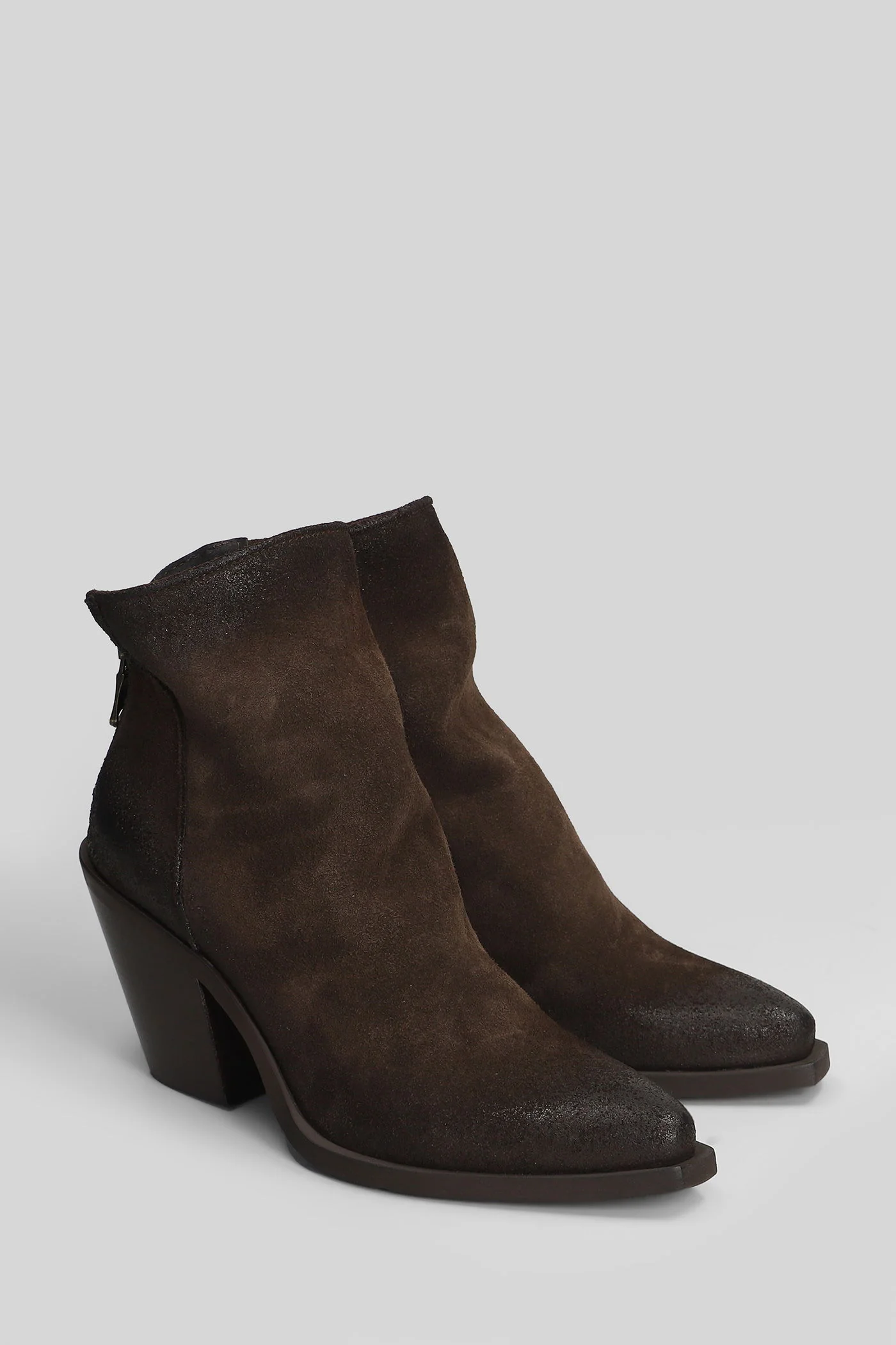 texan Ankle boots in dark brown suede - Image 2