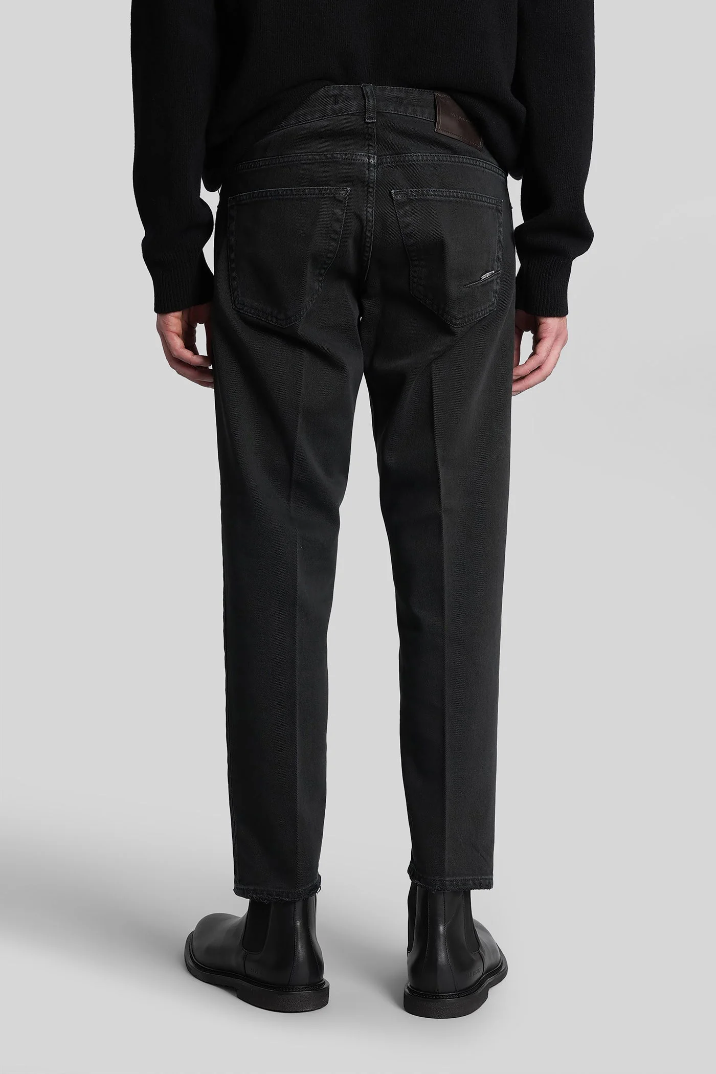 Mc mark Pants in black cotton - Image 3