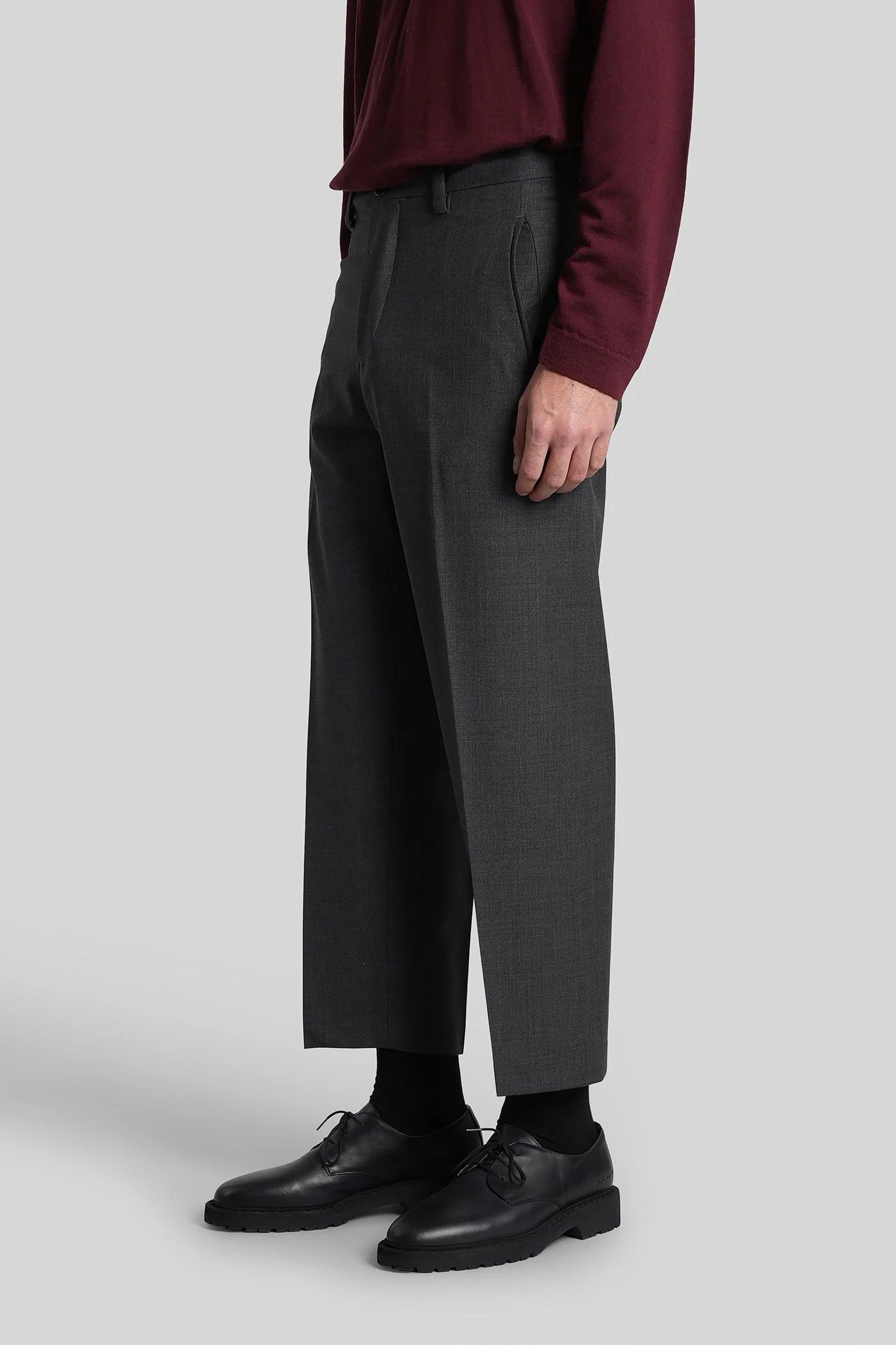 Mc roland Pants in grey wool - Image 4