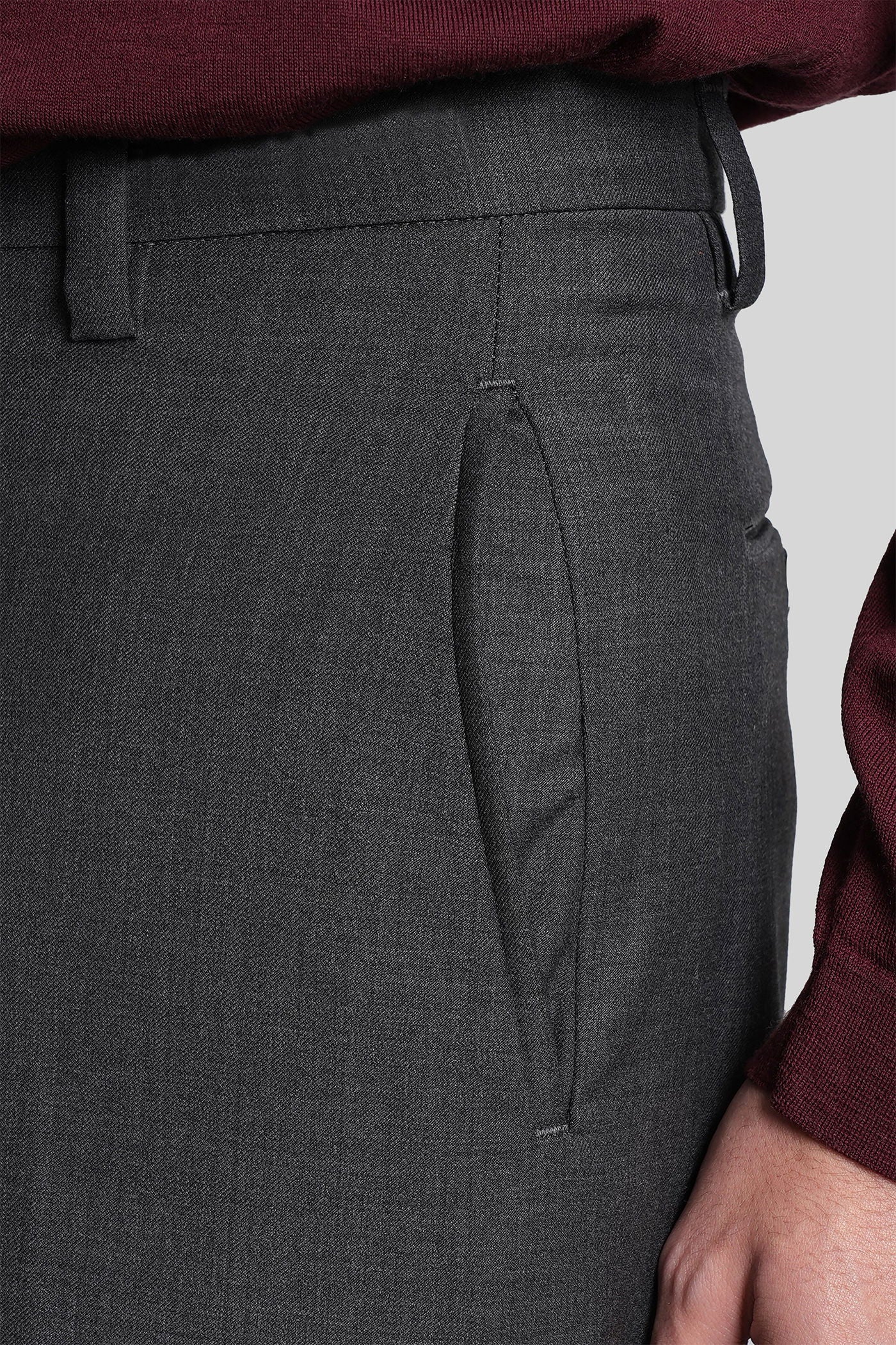 Mc roland Pants in grey wool - Image 5