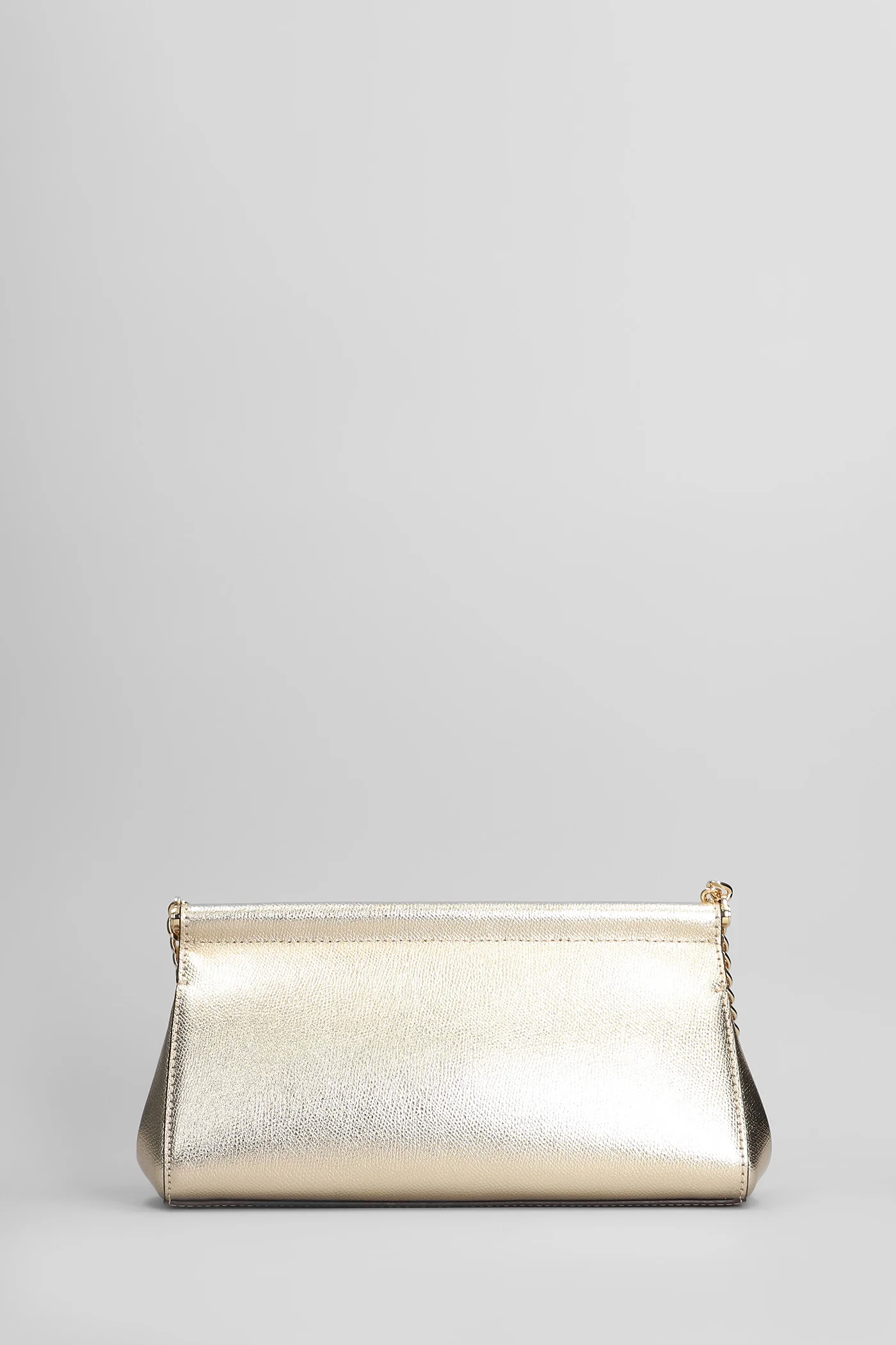 Carmine Shoulder bag in gold leather - Image 3