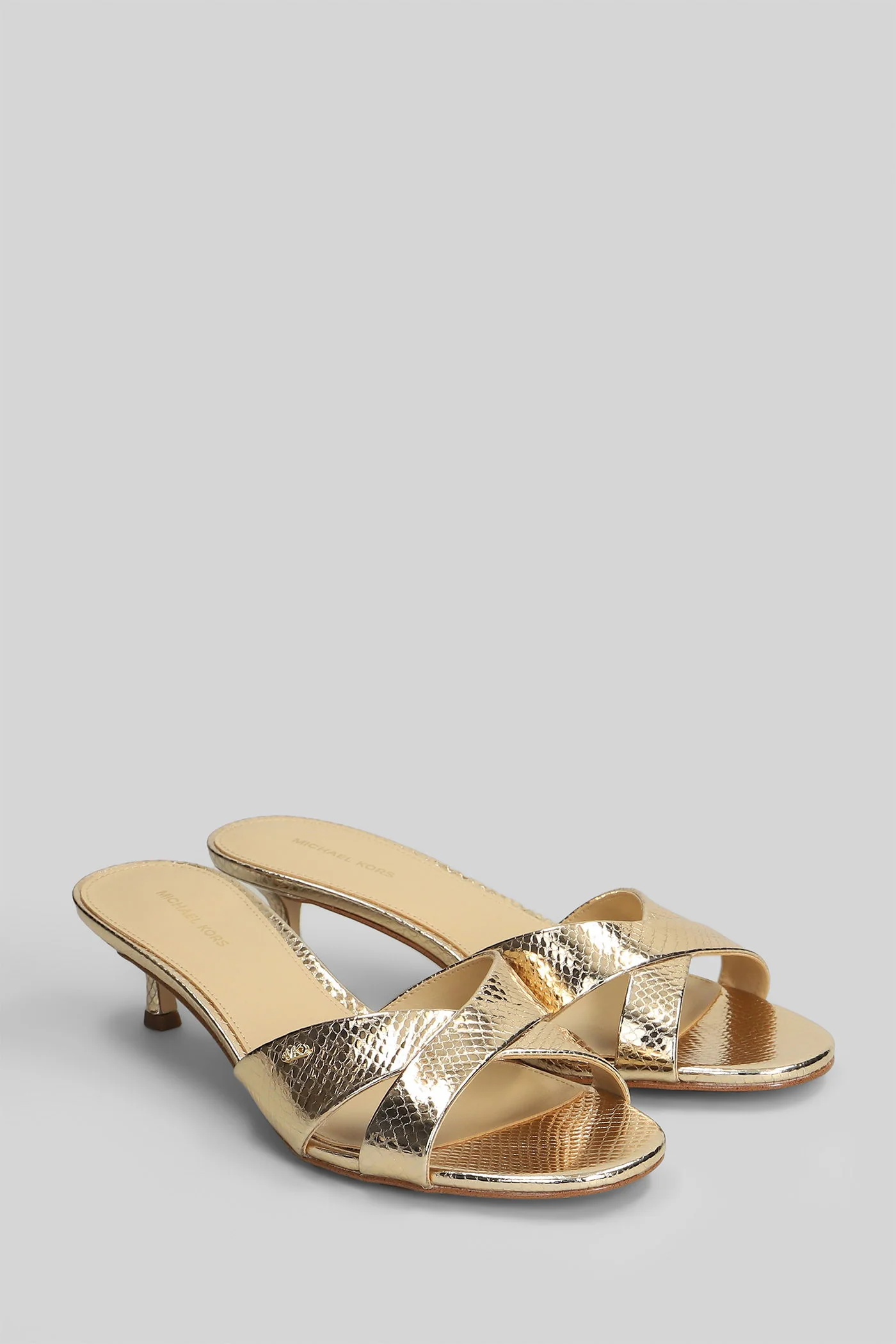 Cassidy Slipper-Mule in gold leather - Image 2