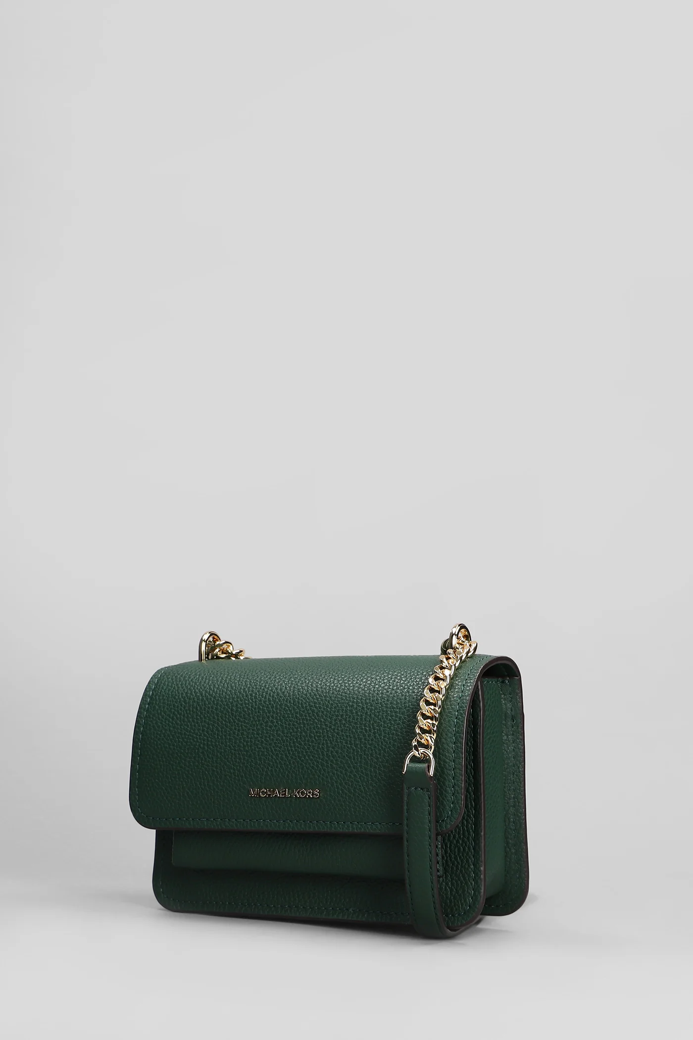 Claire Shoulder bag in green leather - Image 2