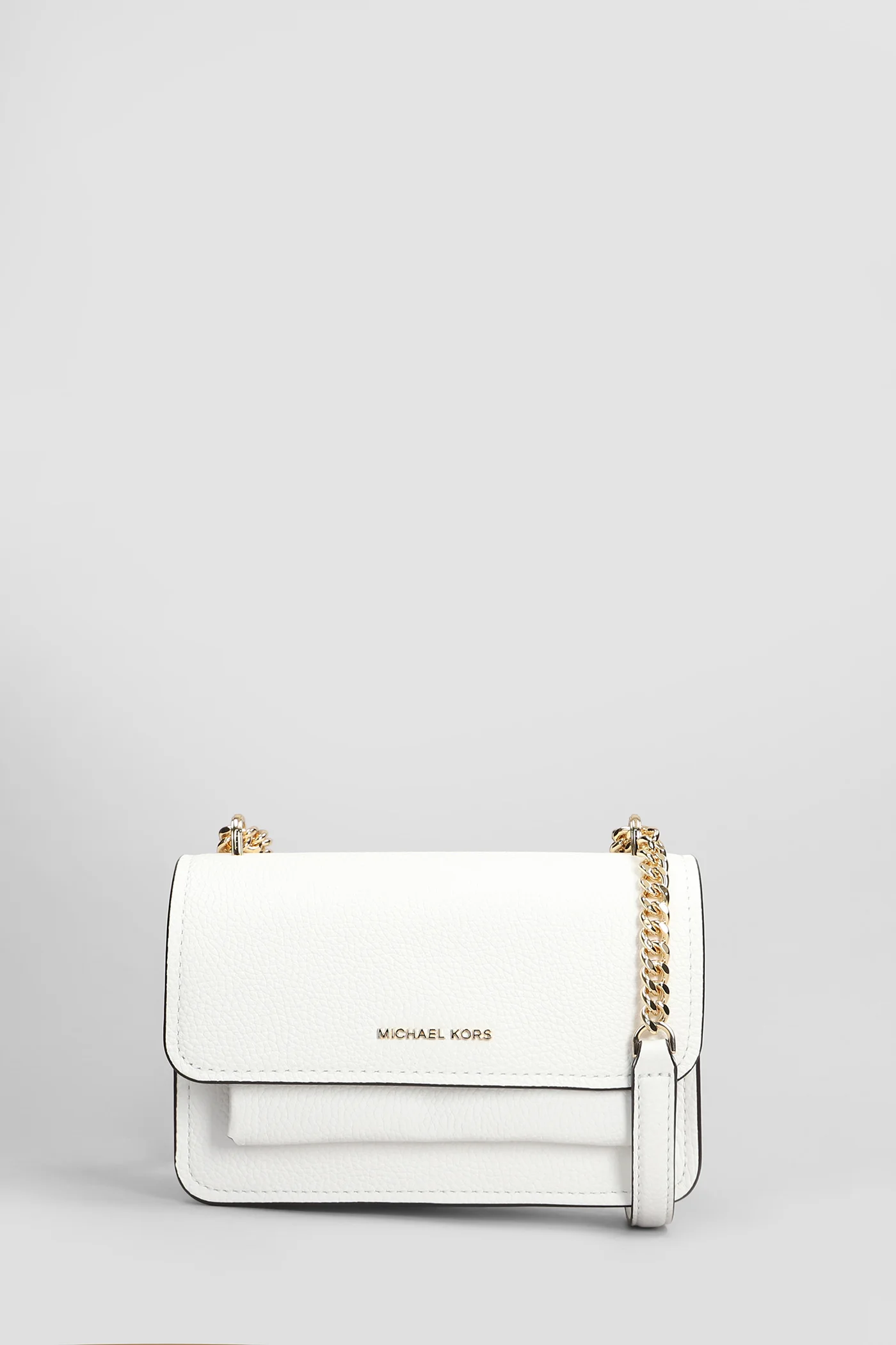 Claire Shoulder bag in white leather