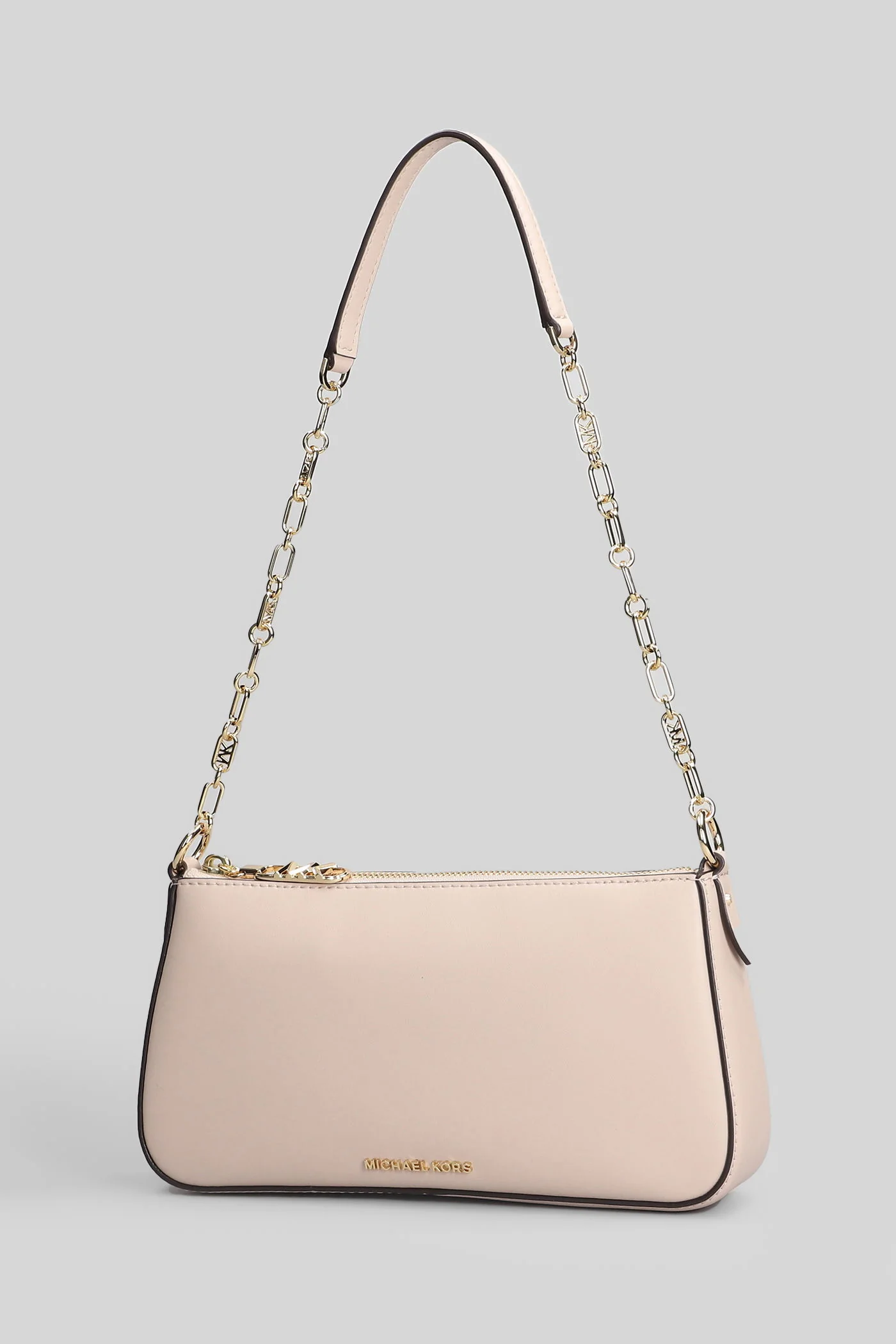 Empire Shoulder bag in rose-pink leather - Image 2