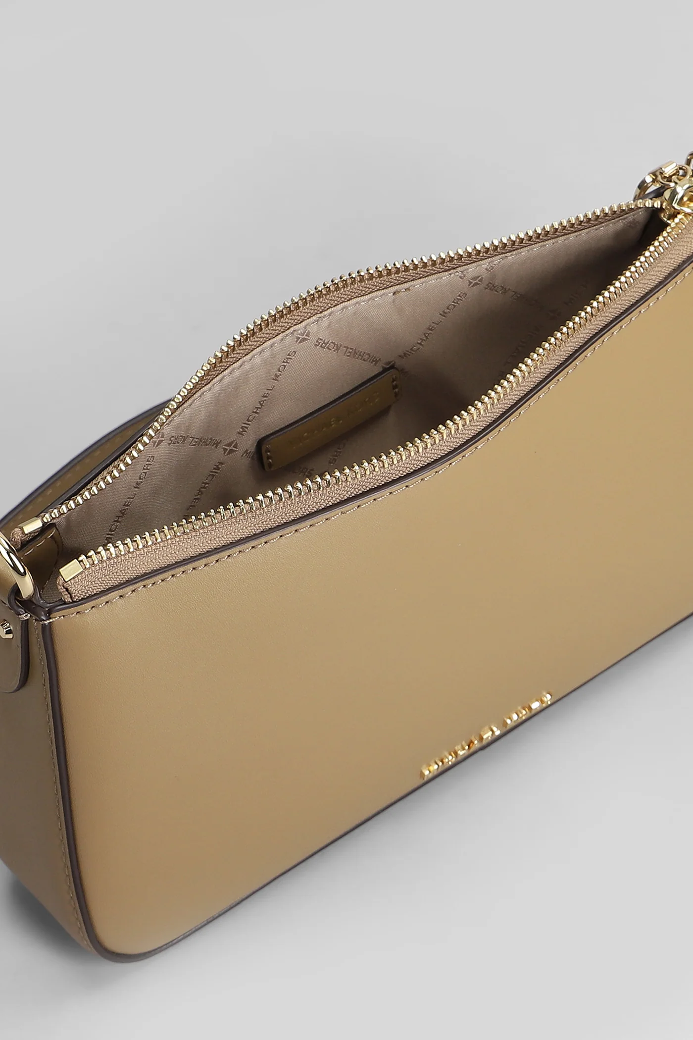 Empire Shoulder bag in taupe leather - Image 4