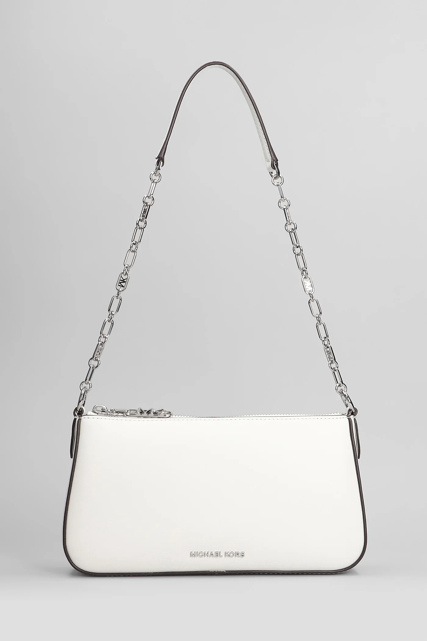 Empire Shoulder bag in white leather