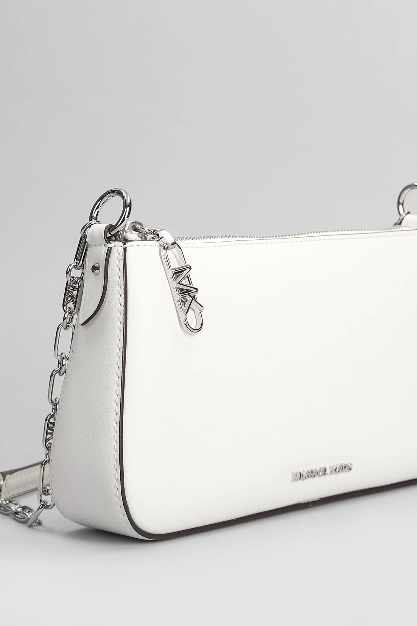 Empire Shoulder bag in white leather - Image 4
