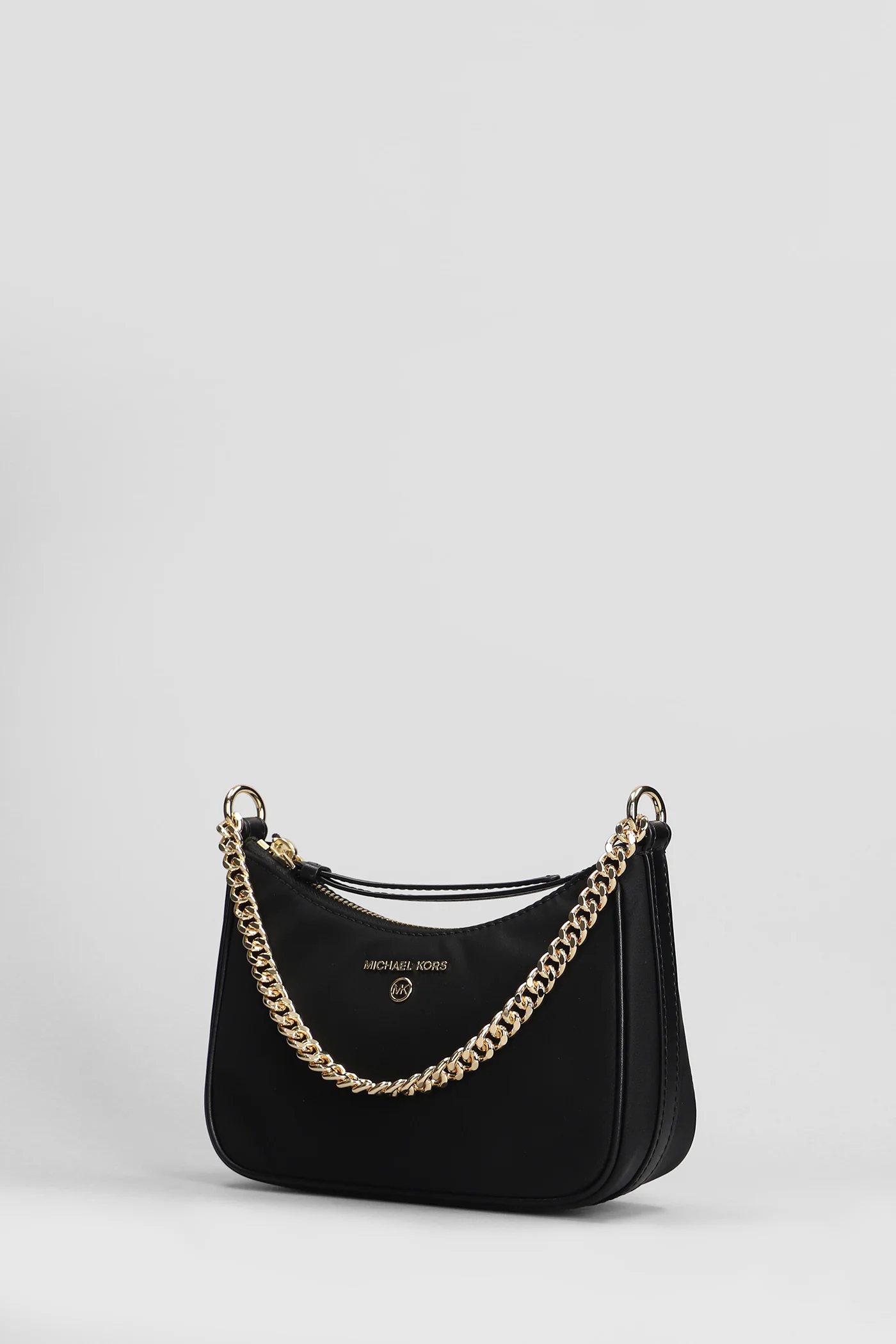 Jet Set Charm Shoulder bag in black fabric - Image 2