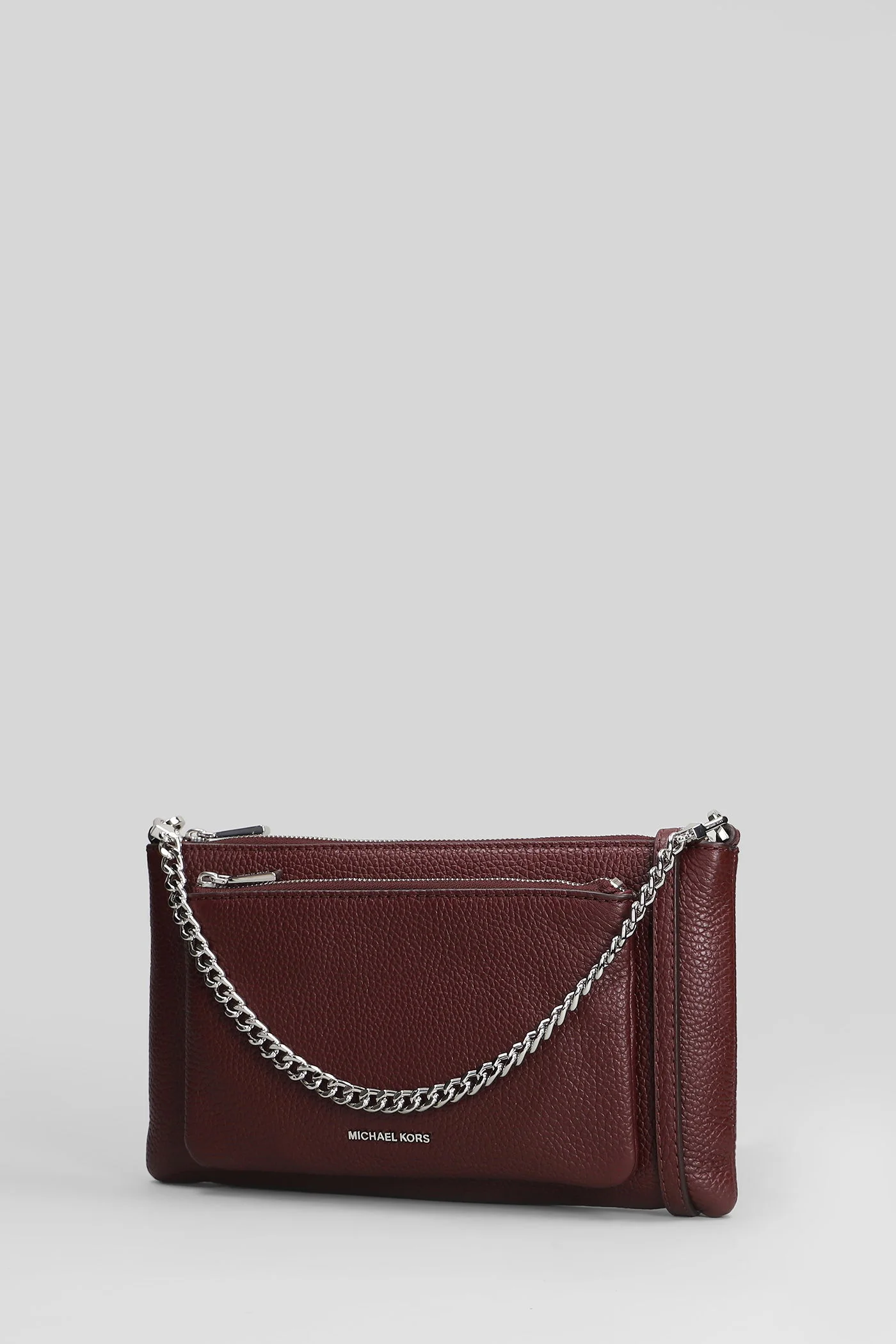 Jet Set Shoulder bag in bordeaux leather - Image 2