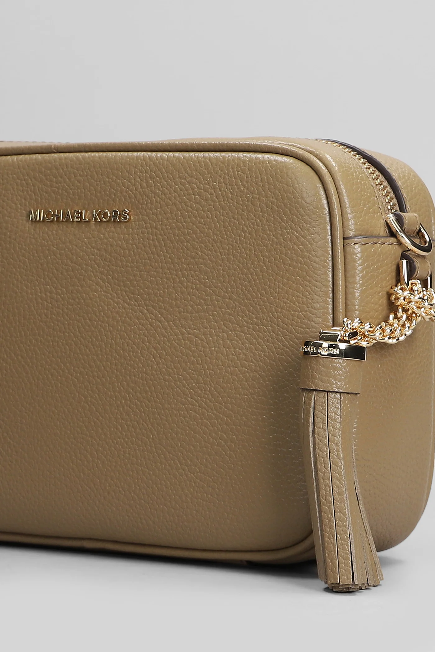 Jet Set Shoulder bag in taupe leather - Image 4