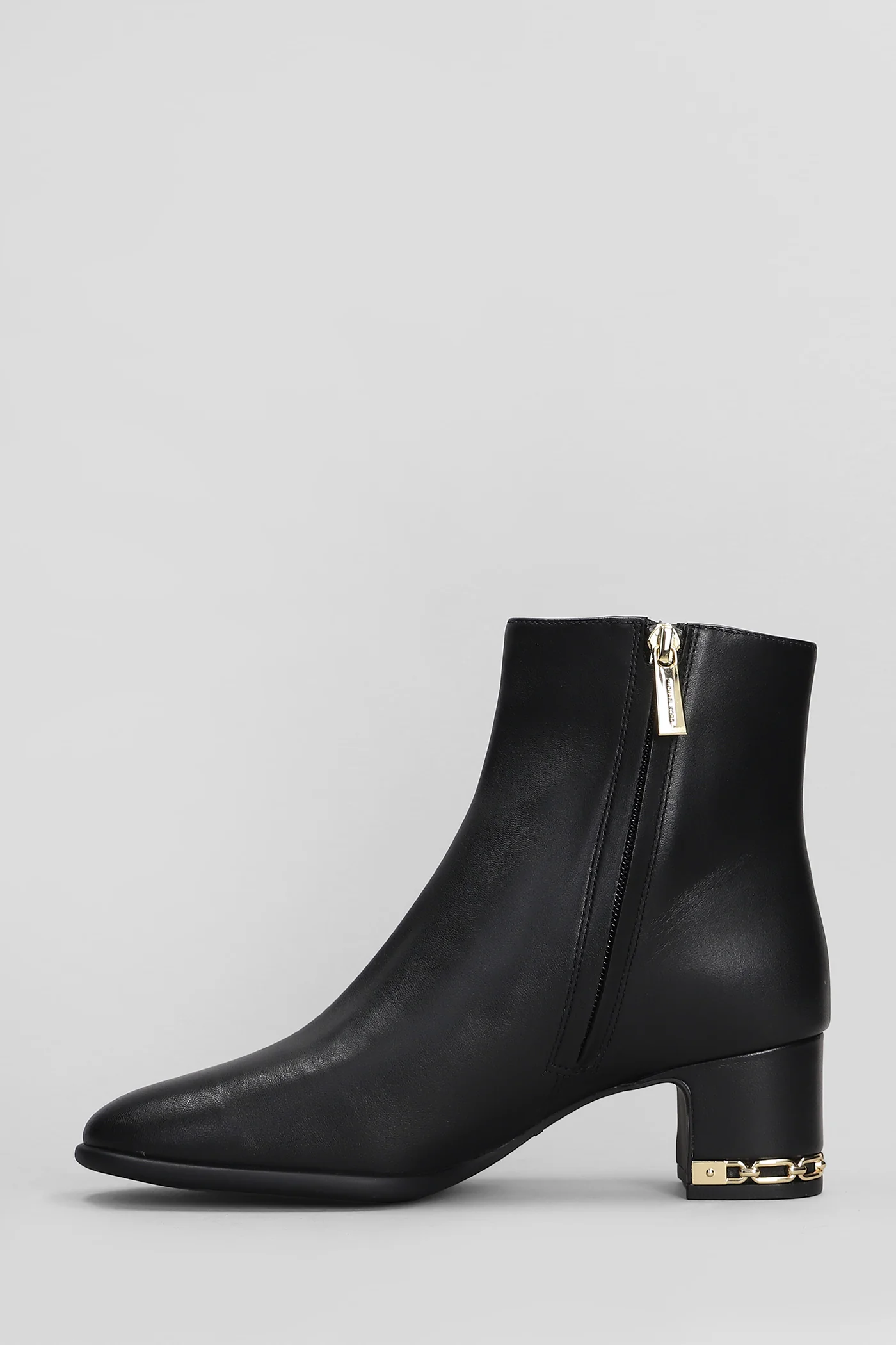 June Flex High heels Ankle boots in black leather - Image 3