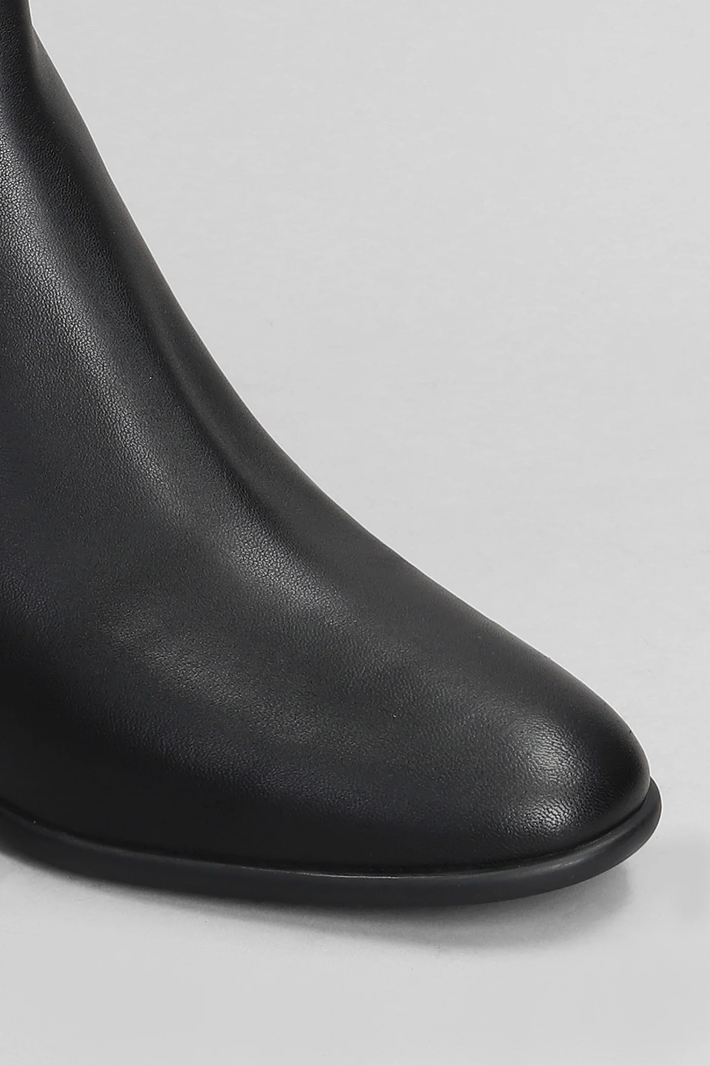 June Flex High heels Ankle boots in black leather - Image 5