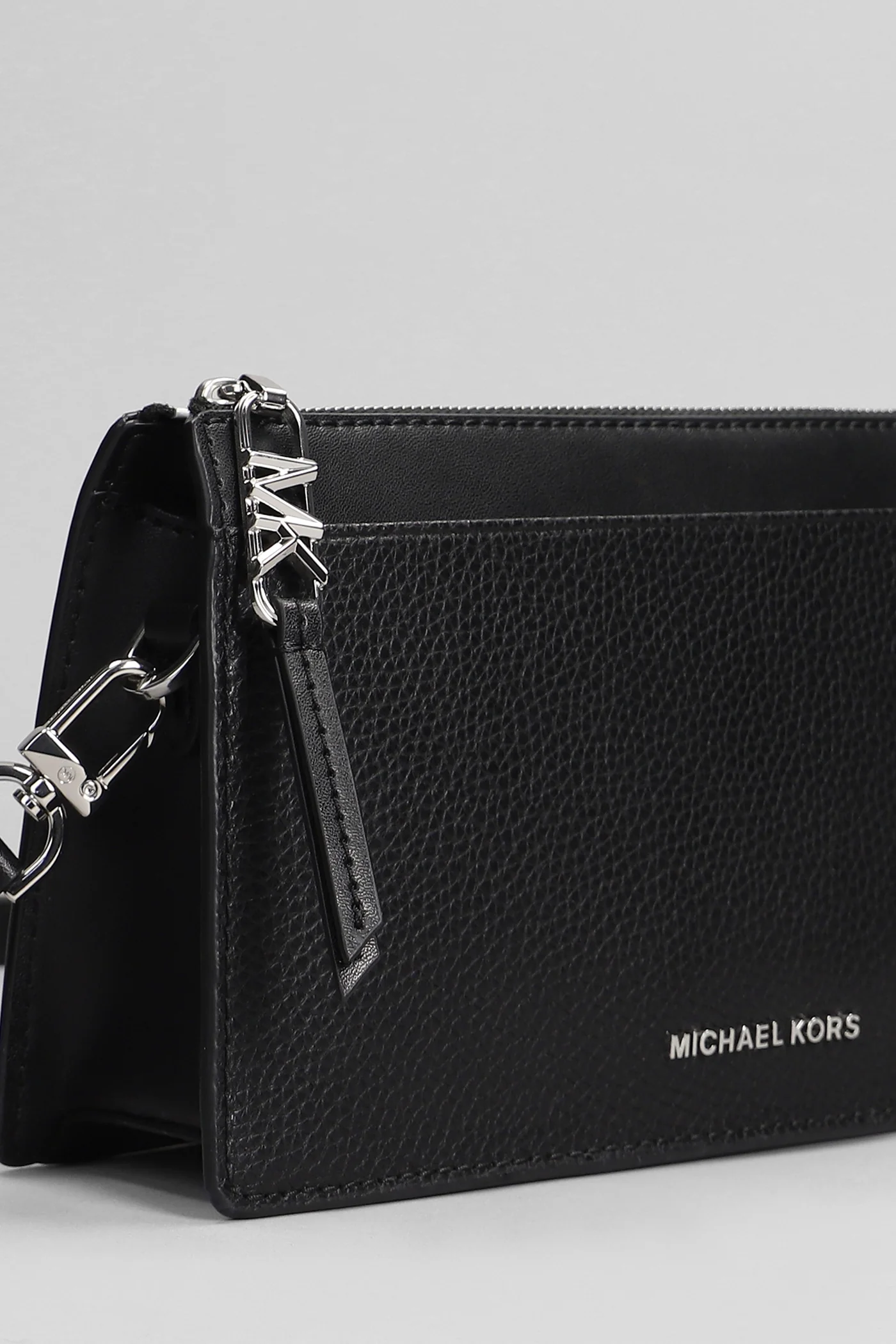 Kendall Clutch in black leather - Image 4