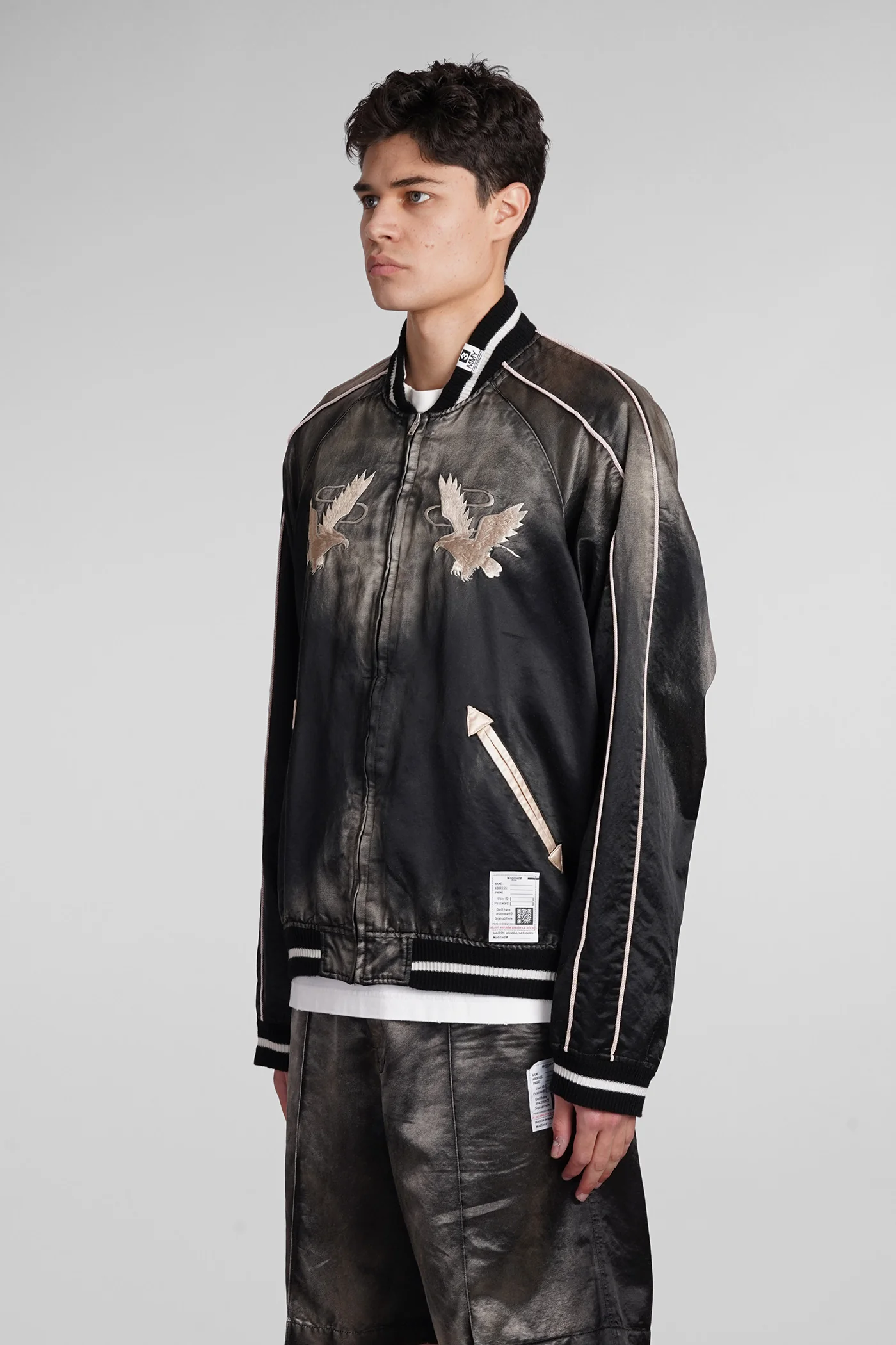 Casual jacket in black cotton - Image 4