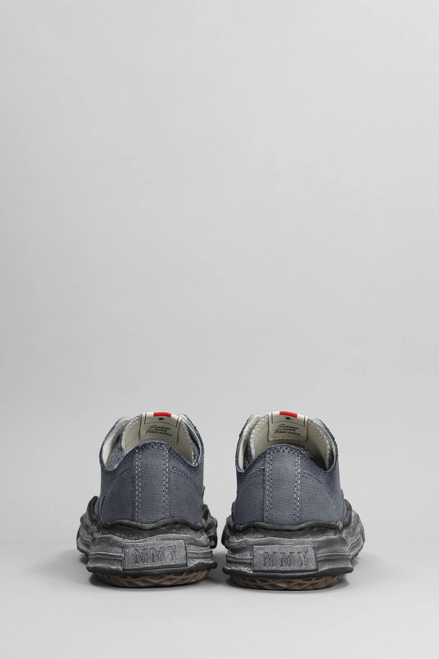 Hank Sneakers in black cotton - Image 4