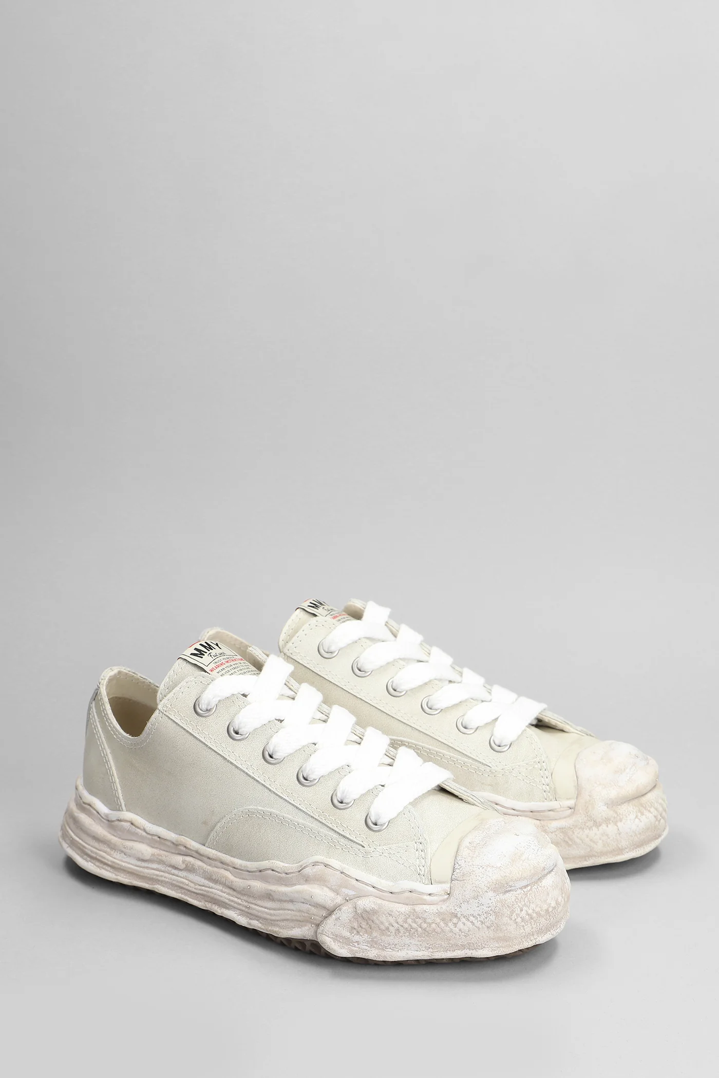 Hank Sneakers in grey leather - Image 2