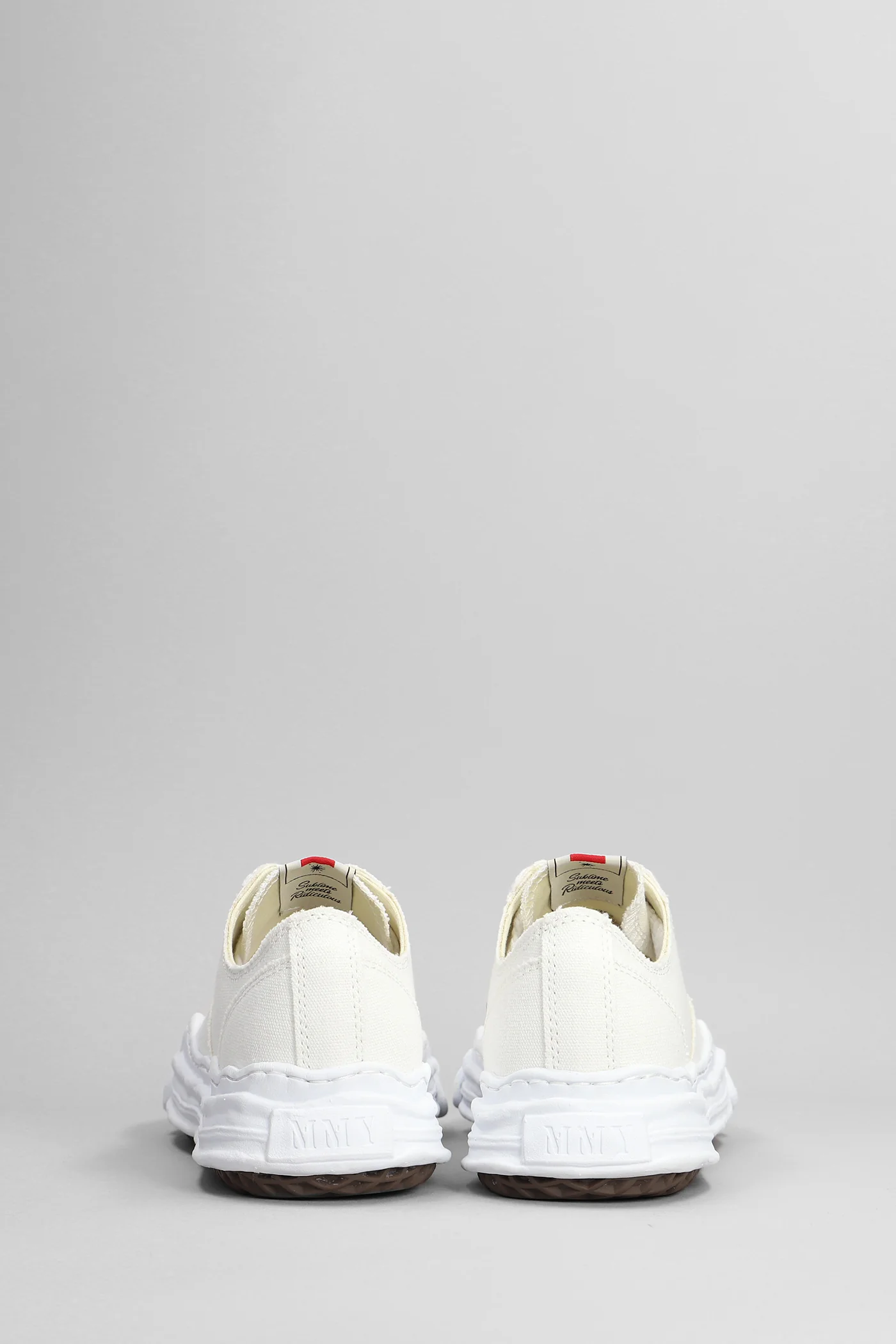 Hank Sneakers in white cotton - Image 4