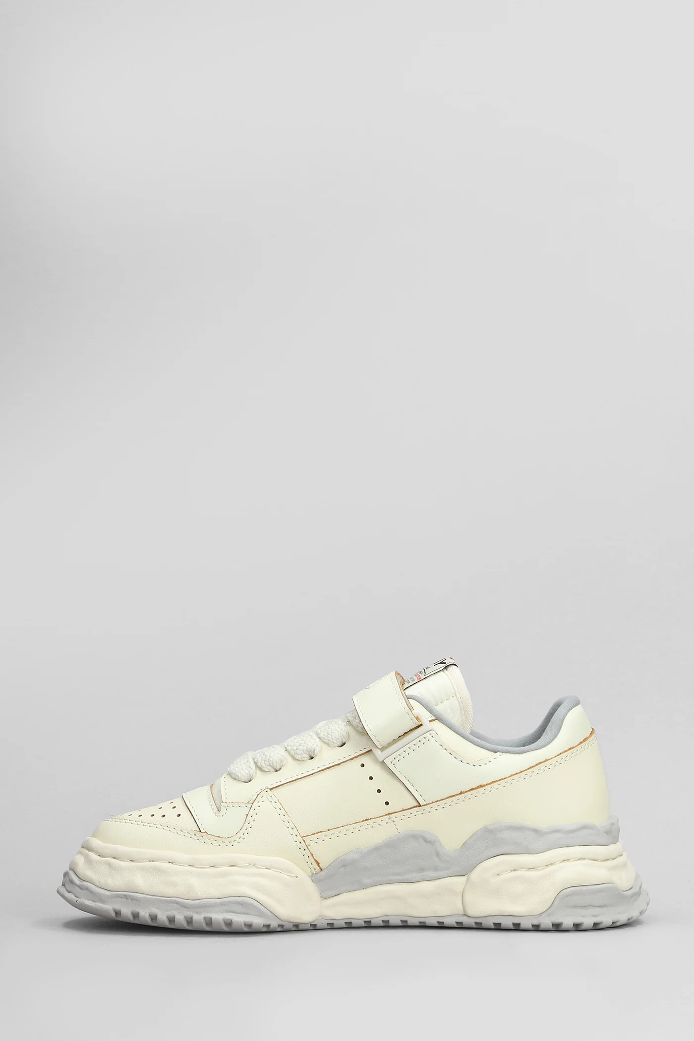 Keith Sneakers in beige leather - Image 3