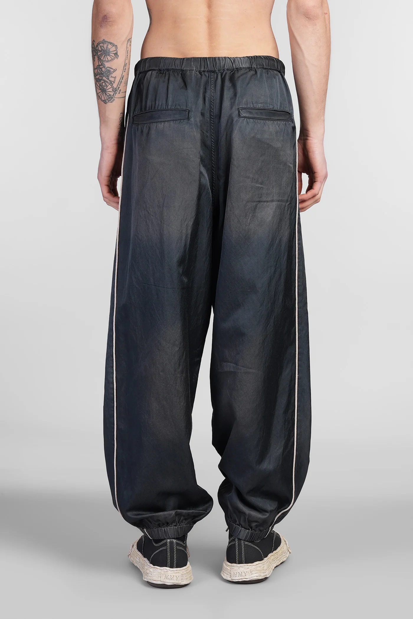Pants in black cotton - Image 3