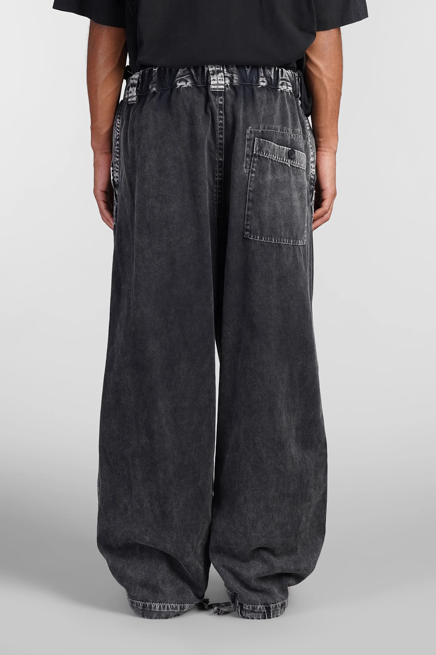 Pants in black cotton - Image 3