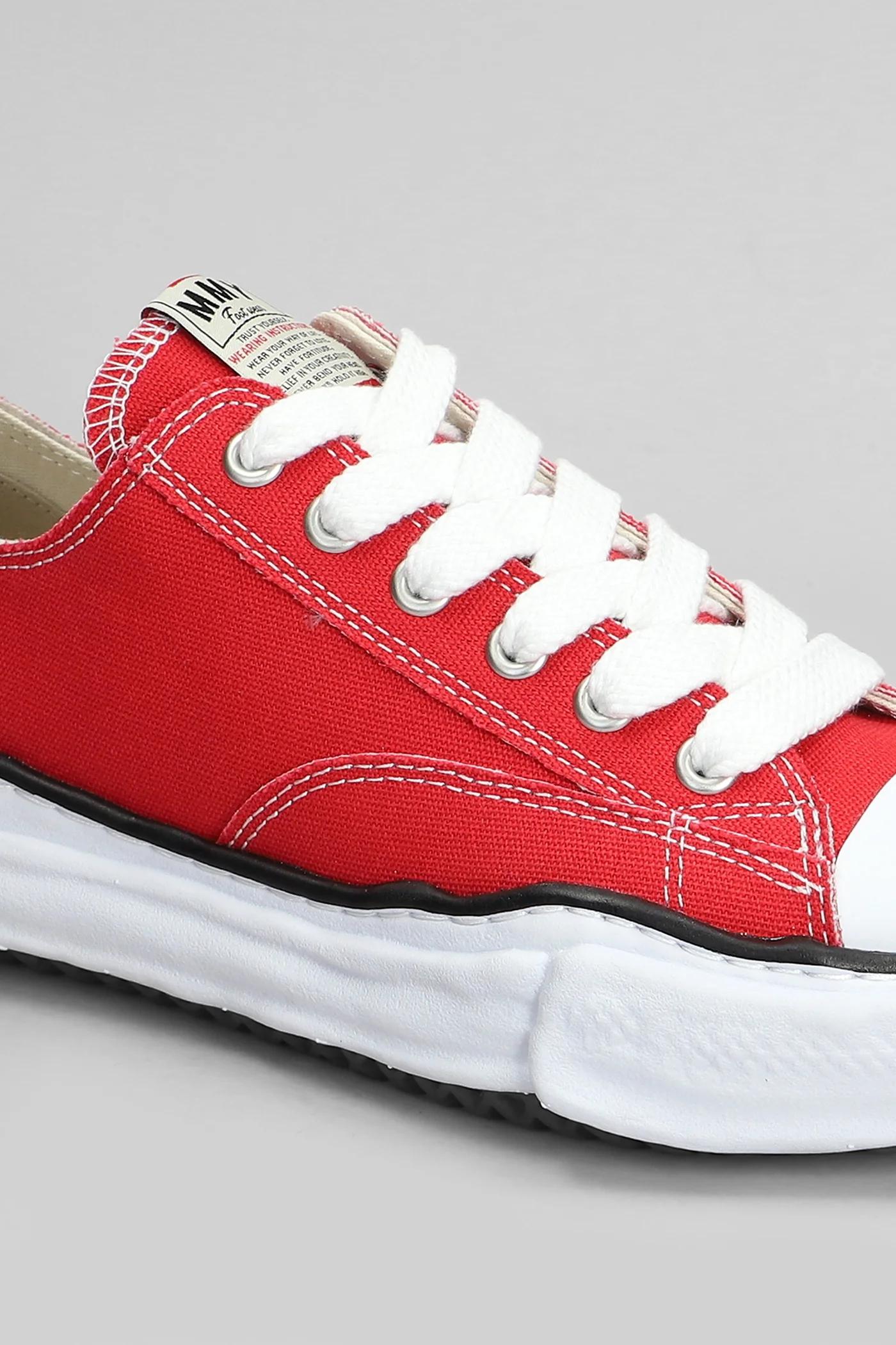 Peterson low Sneakers in red cotton - Image 5