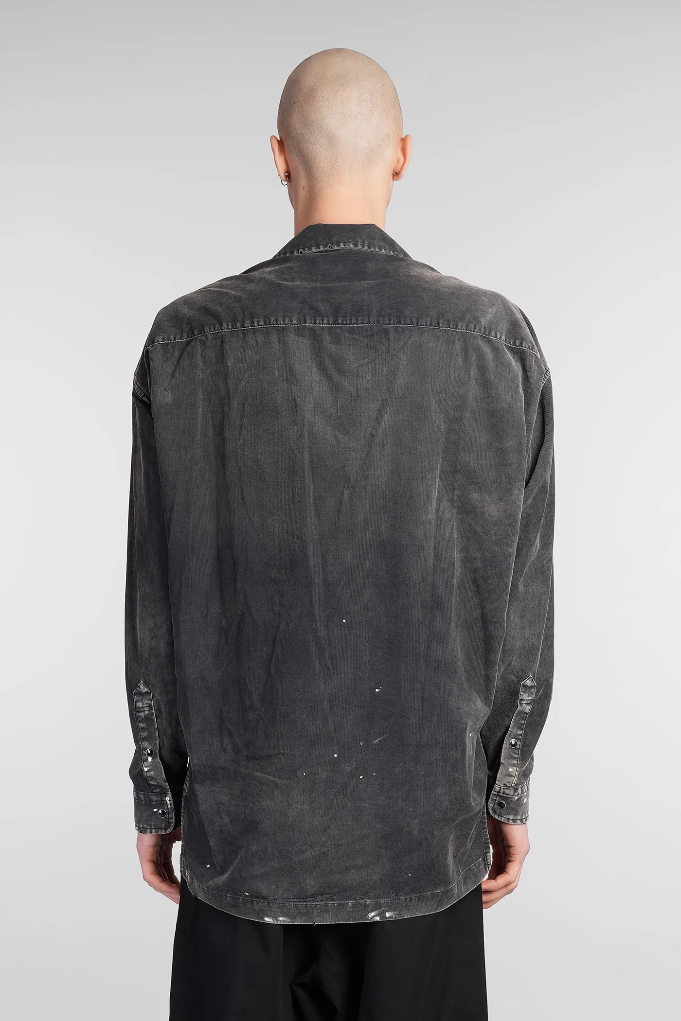 Shirt in black cotton - Image 3