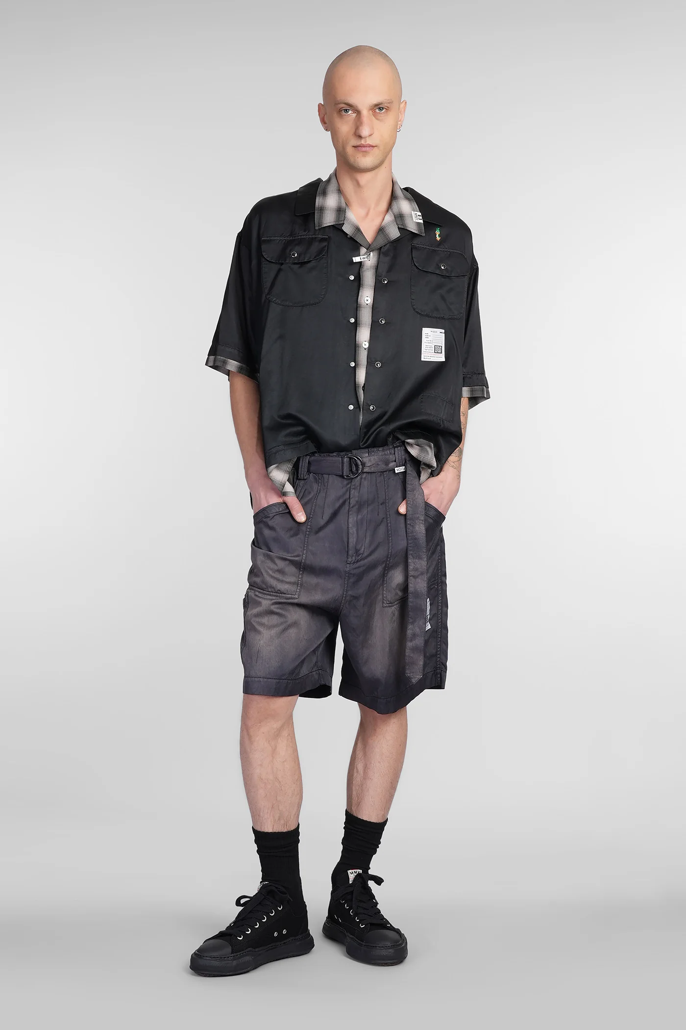 Shirt in black cotton - Image 2