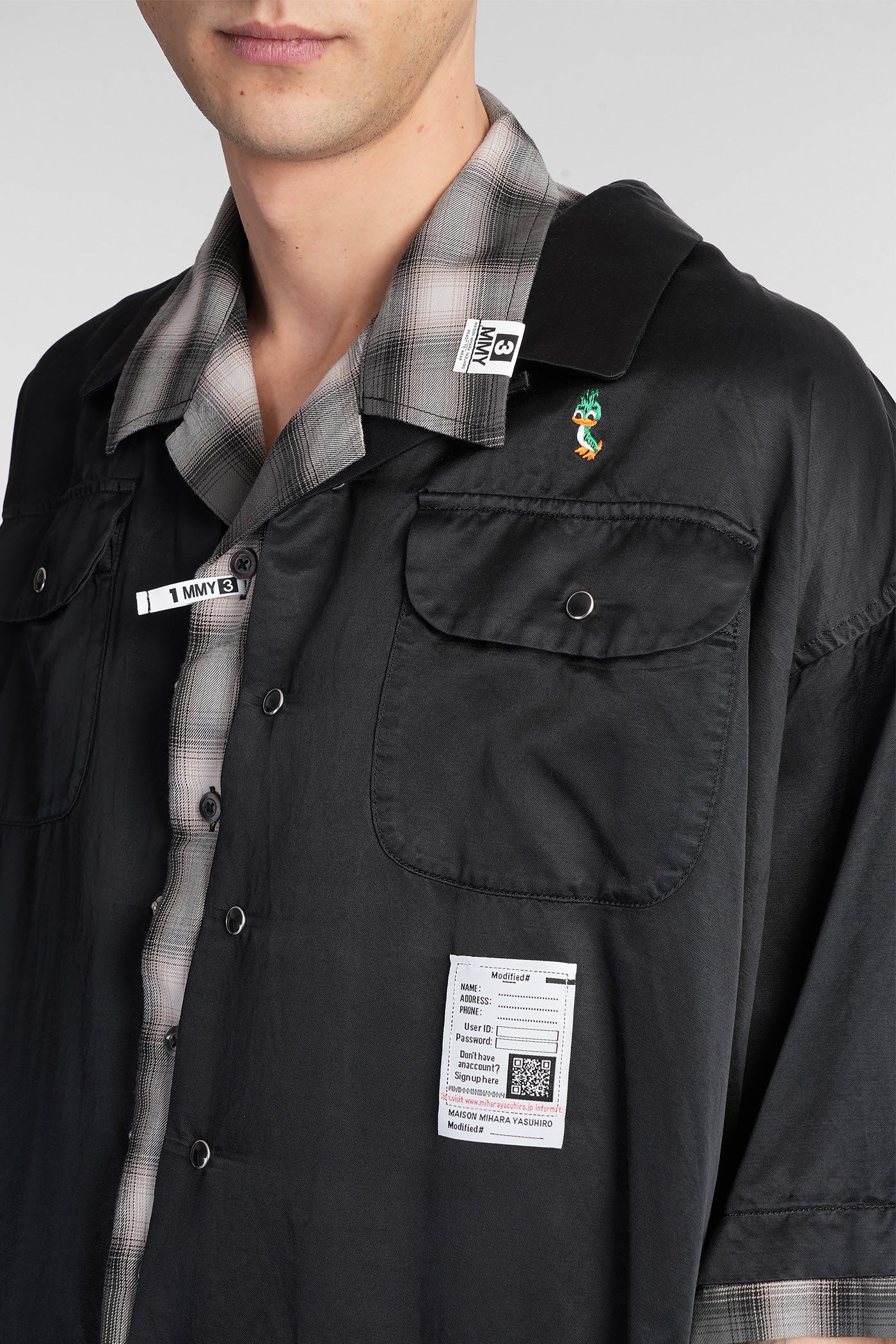 Shirt in black cotton - Image 5