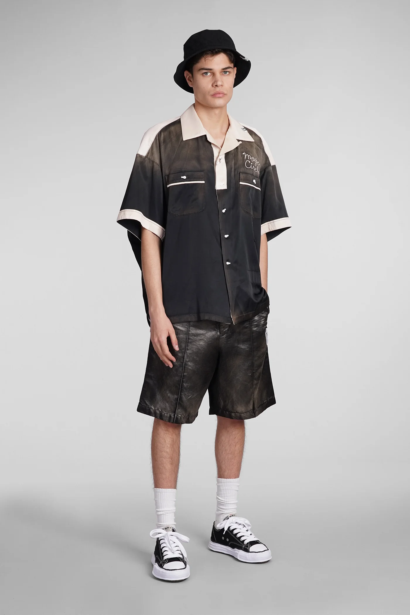 Shirt in black Rayon - Image 2