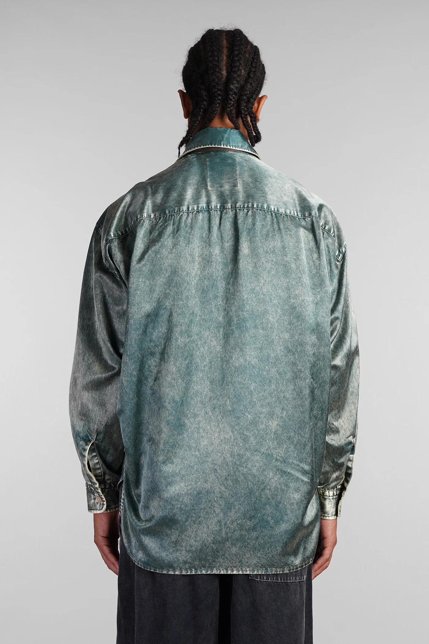 Shirt in khaki cotton - Image 3