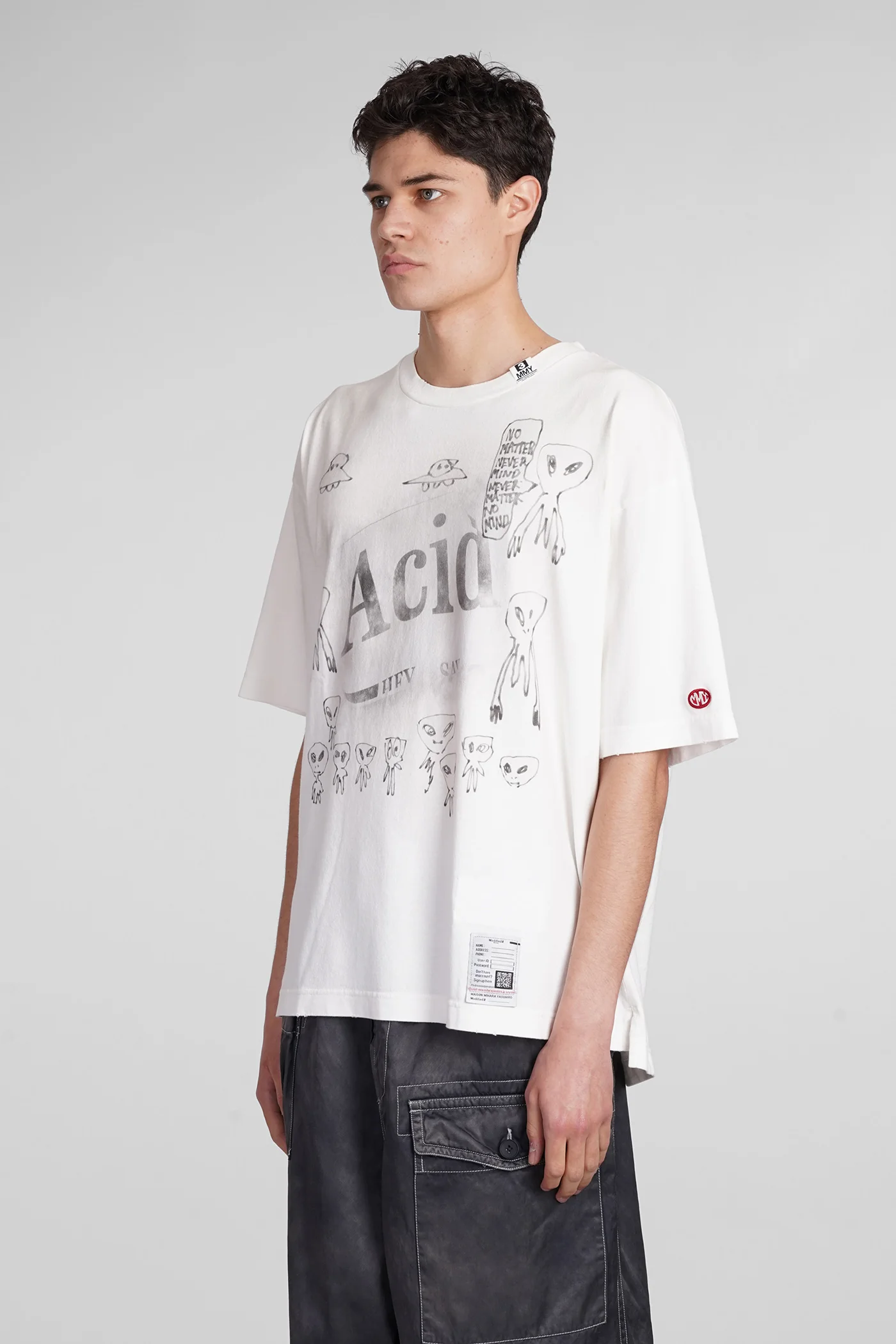 T-Shirt in white cotton - Image 4
