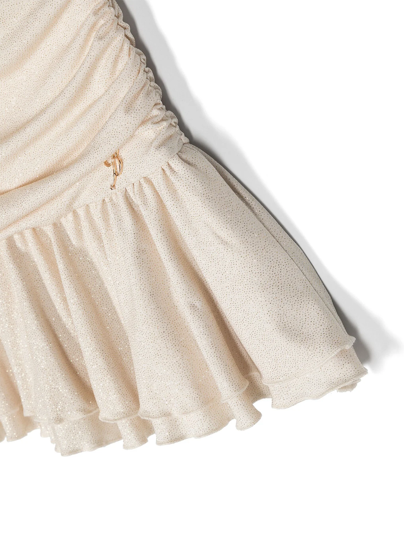 Skirt in gold polyester - Image 3
